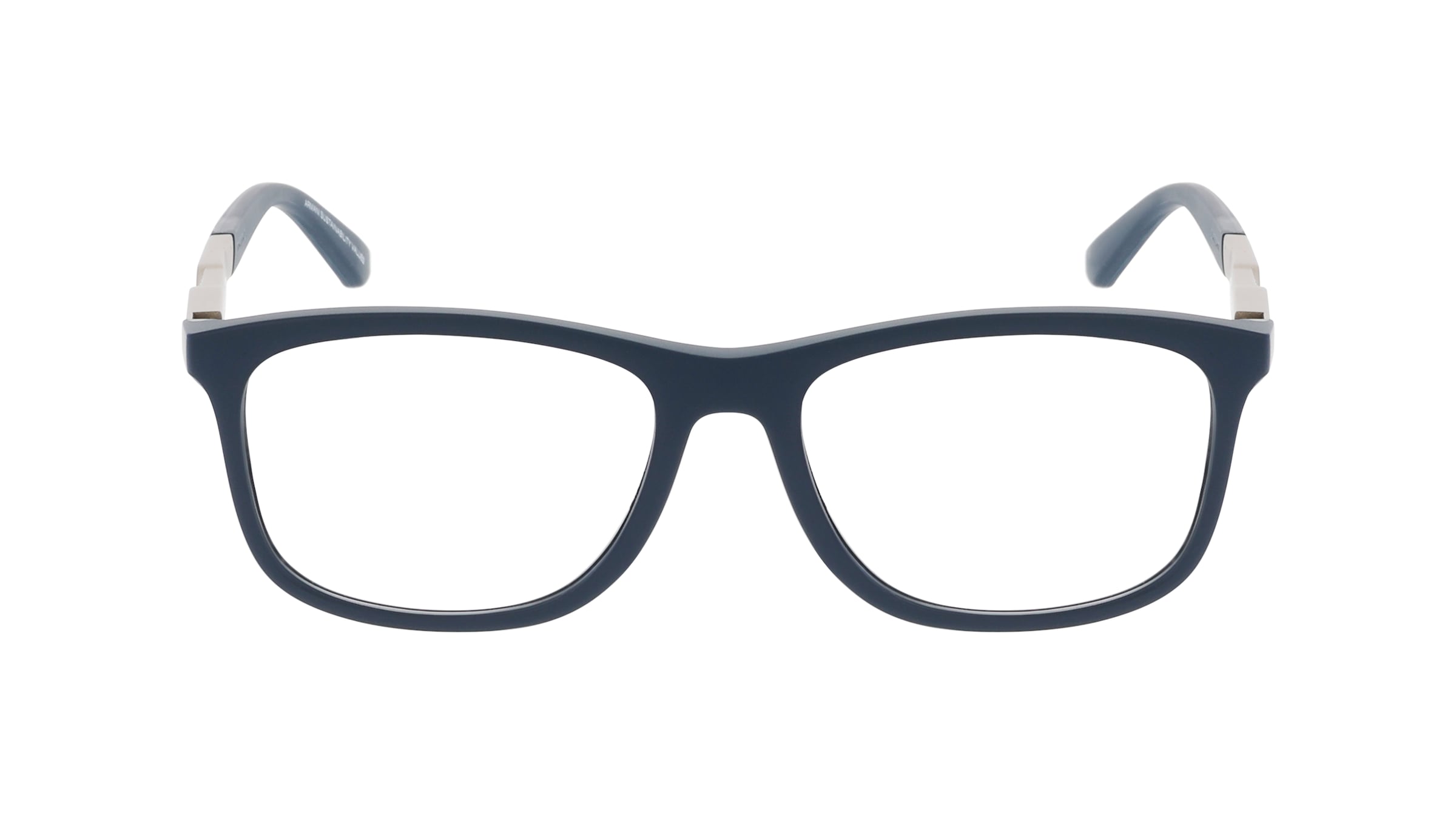Emporio Armani EA3247 Herren-Brille inkl. Gläser Vollrand Pilot Kunststoff-Gestell 53mm/17mm/145mm, Blau