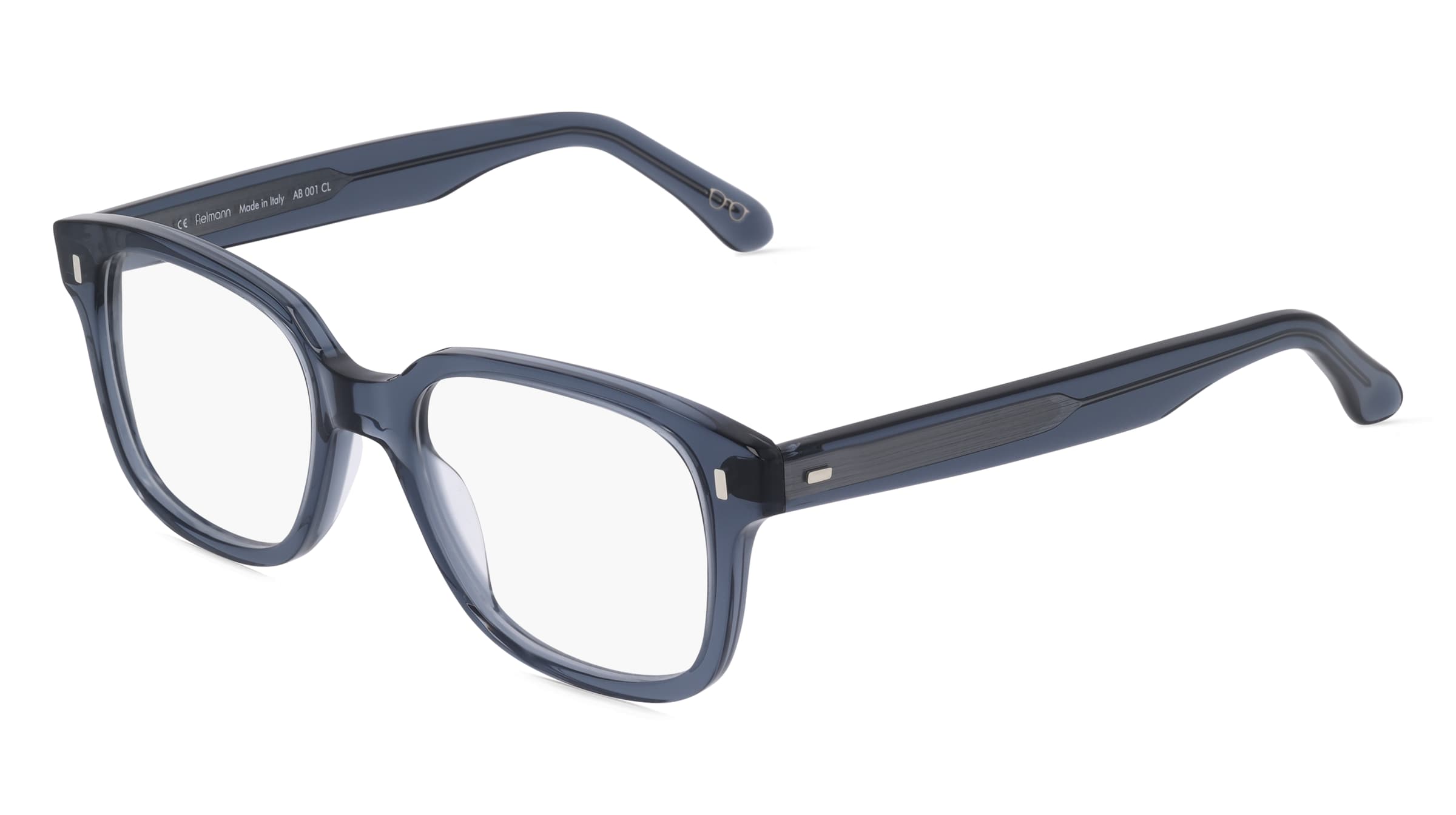 Fielmann AB 001 CL HENRY Herren-Brille inkl. Gläser Vollrand Quadratisch Acetat-Gestell 53/20/150, Grau
