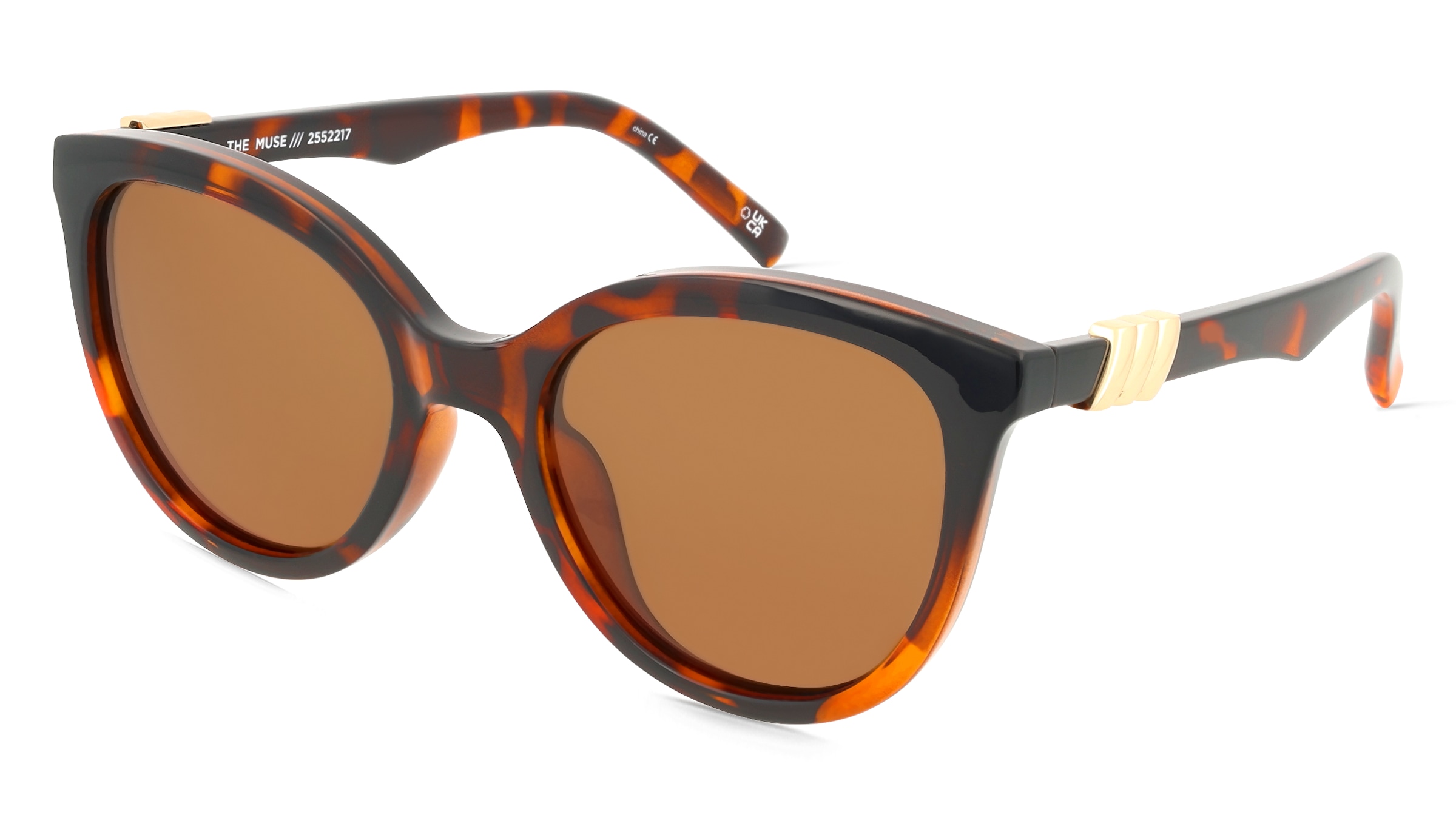 Le Specs LSP2552217 Damen-Sonnenbrille Vollrand Rund Kunststoff-Gestell, Havanna