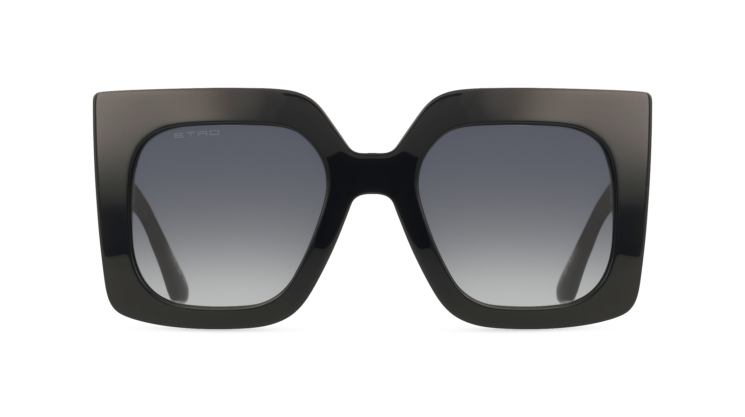 Etro 0075/S Damen-Sonnenbrille Vollrand Quadratisch Acetat-Gestell, Schwarz