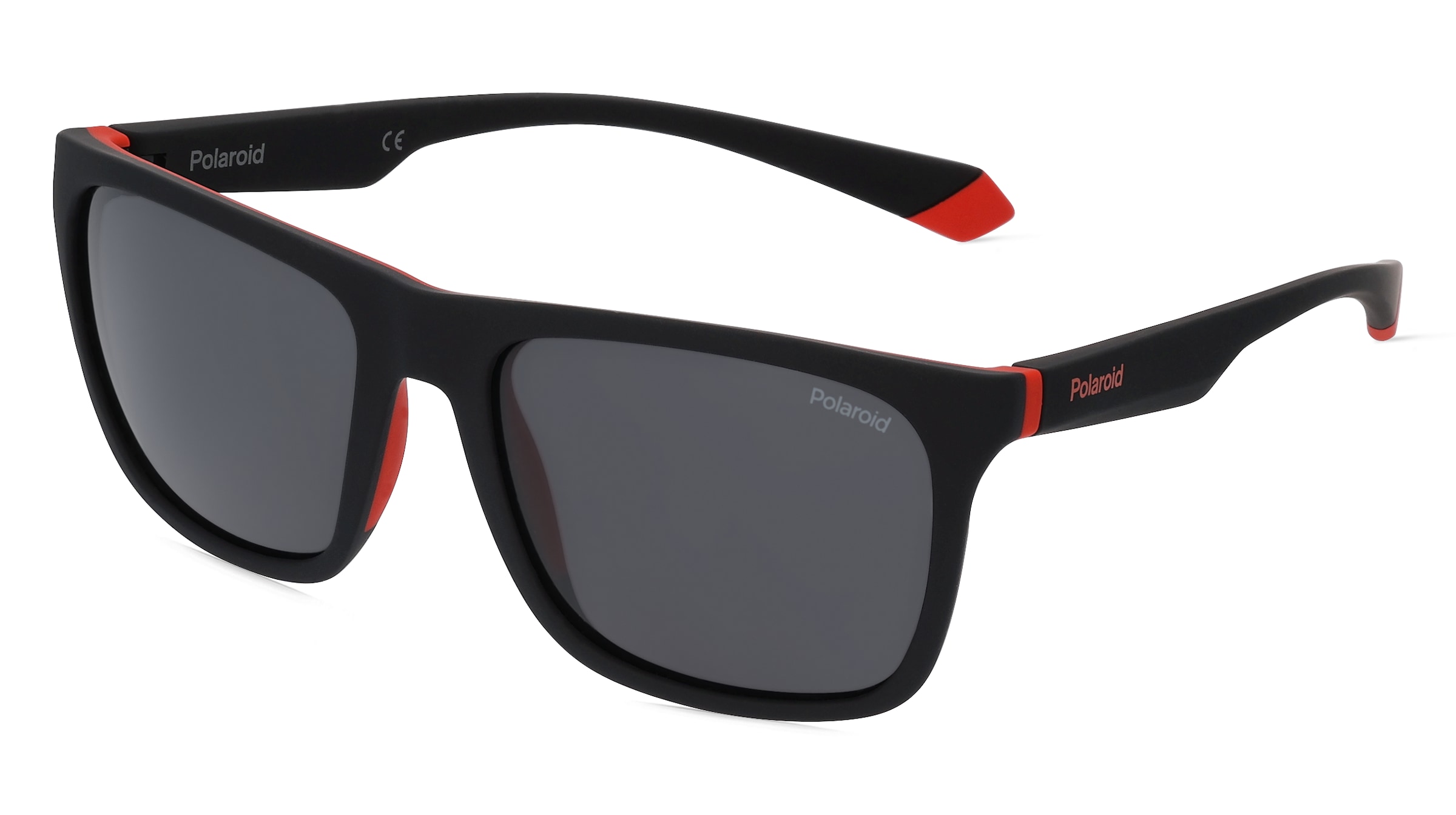 Safilo Polaroid PLD 2141/S Herren-Sonnenbrille Vollrand Eckig Acetat-Gestell, Schwarz