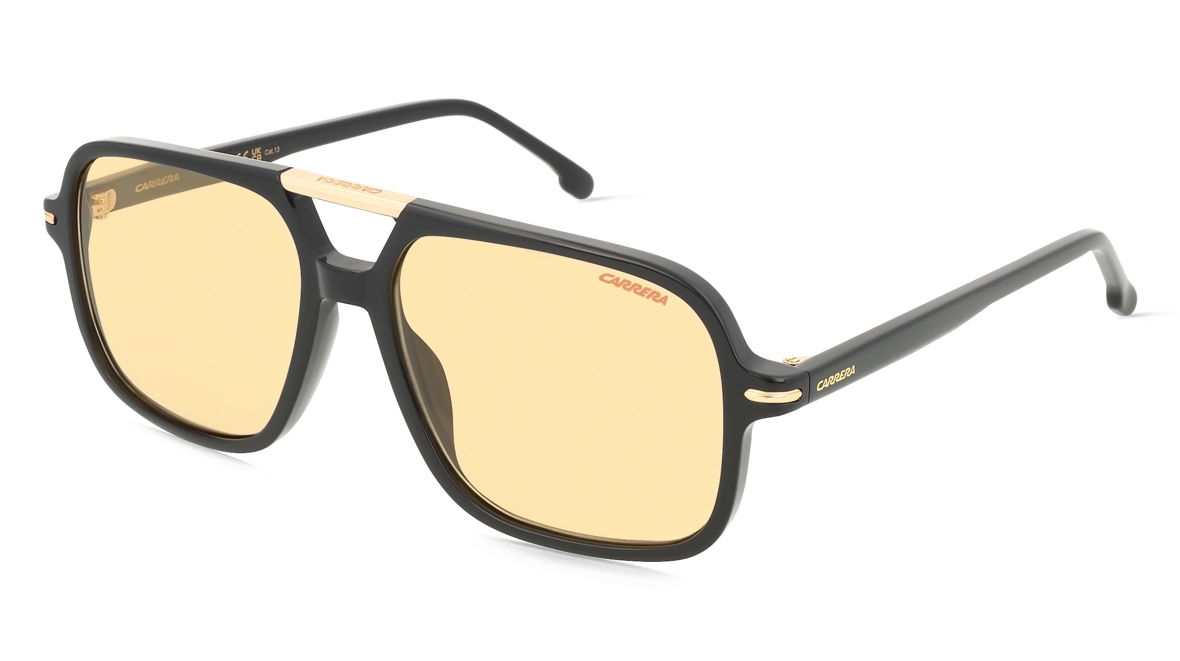 Carrera CARRERA 350/S Herren-Sonnenbrille Vollrand Eckig Acetat-Gestell, Schwarz
