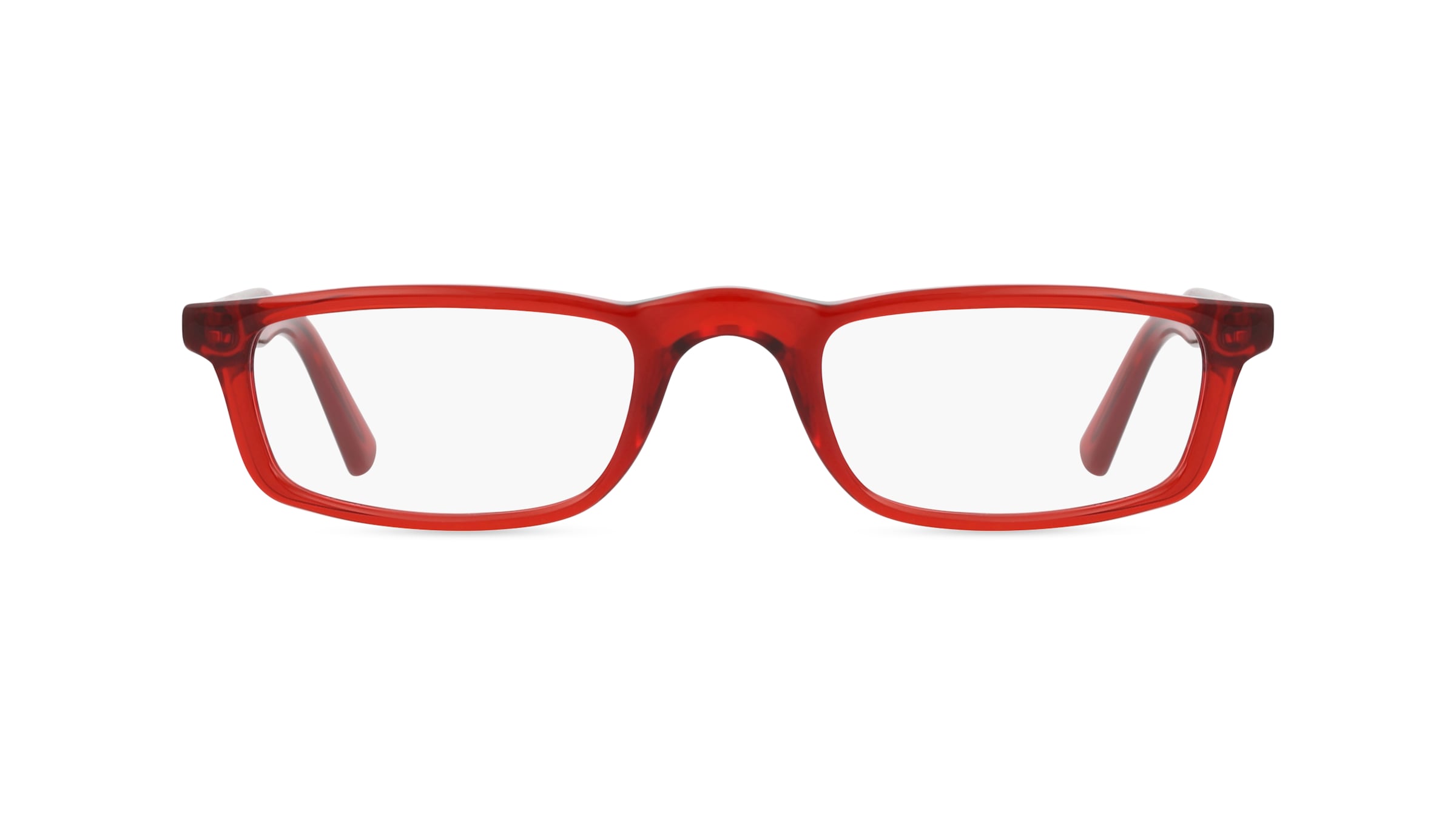 Fielmann OU 035 CL Herren-Brille inkl. Gläser Vollrand Schmal Acetat-Gestell 48mm/21mm/140mm, rot