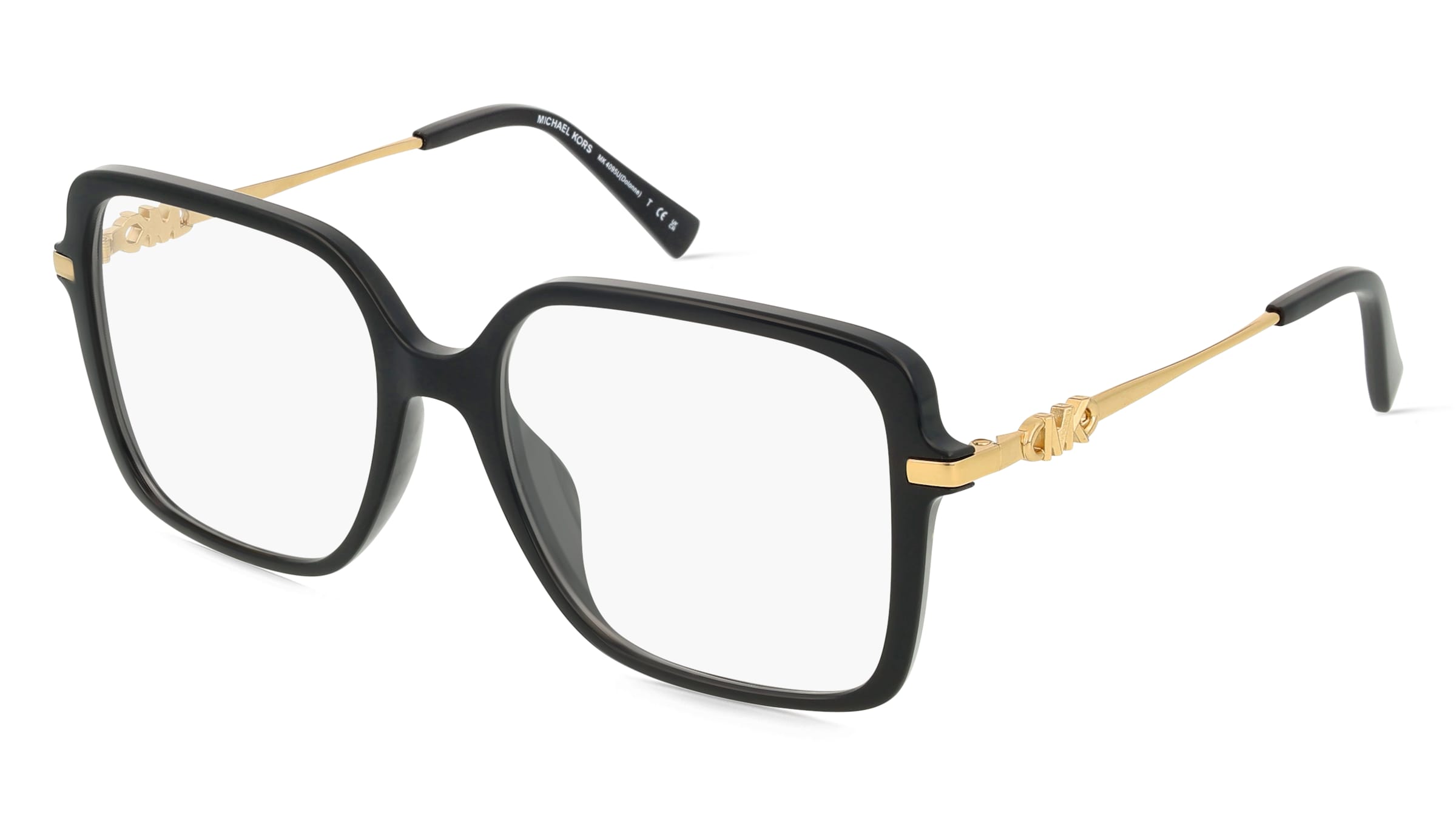 Michael Kors MK4095U Damen-Brille inkl. Gläser Vollrand Quadratisch Acetat-Gestell 53/17/140, Schwarz