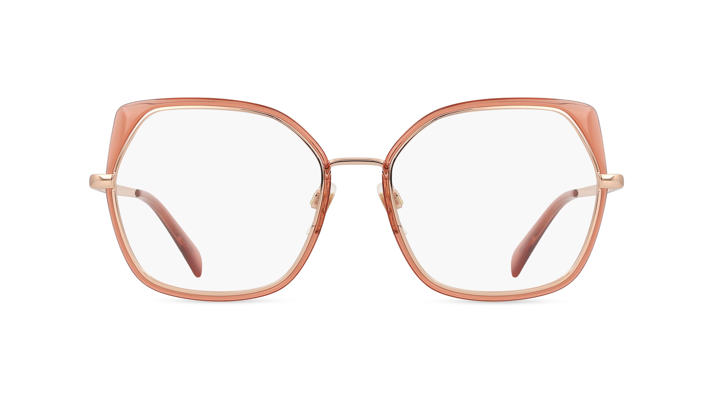 Levi’s LV 1051 Damen-Brille inkl. Gläser Vollrand Eckig Edelstahl-Gestell 53mm/18mm/140mm, pink