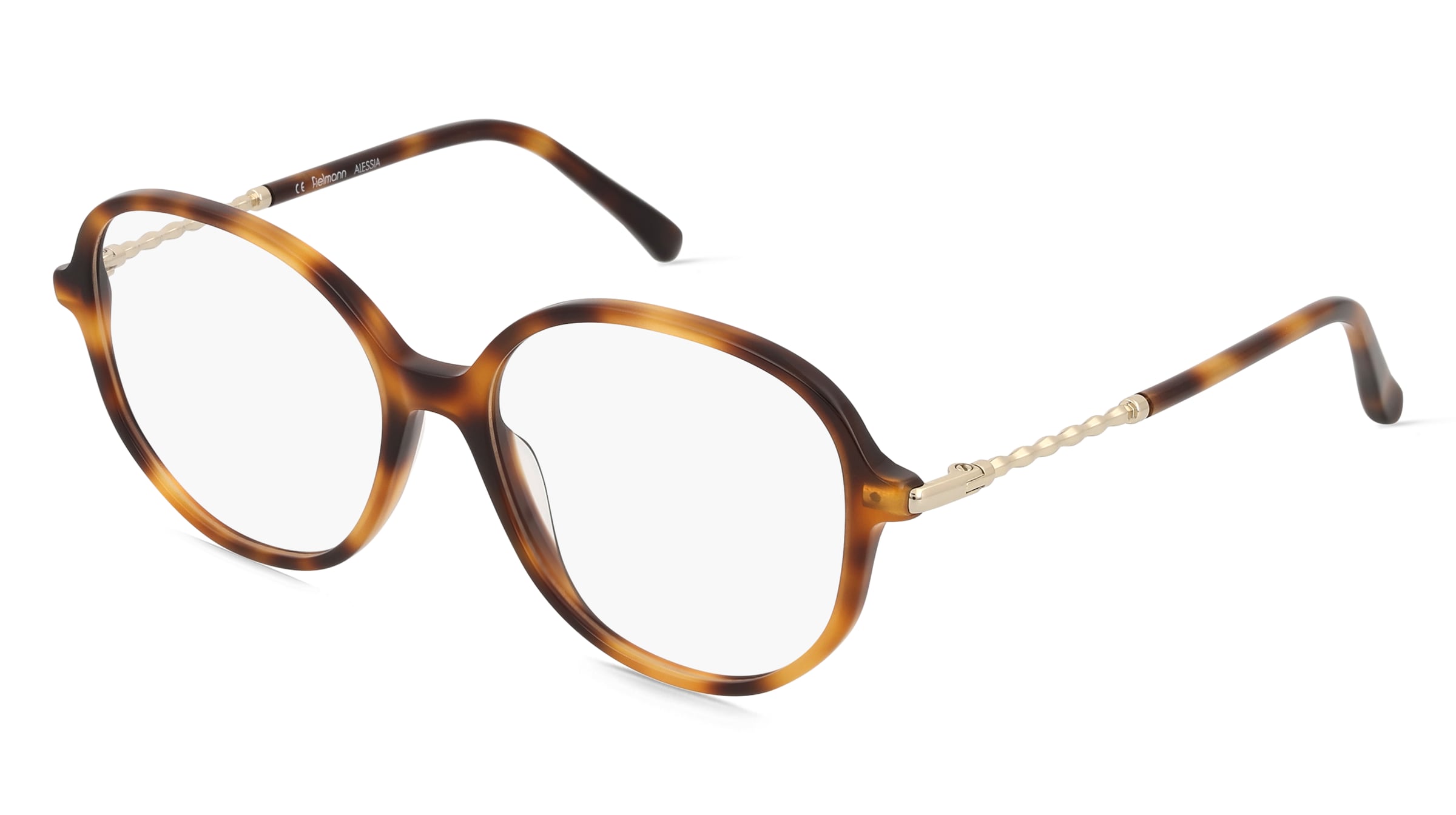 Fielmann BD 565 FA ALESSIA Damen-Brille inkl. Gläser Vollrand Oval Acetat-Gestell 52/16/135, Havanna