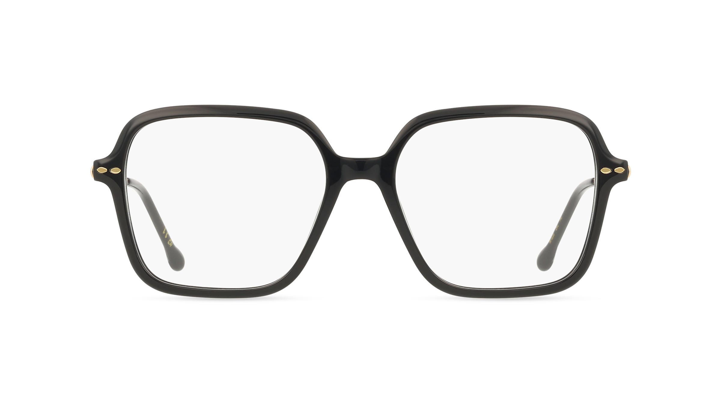 Isabel Marant IM0230 Damen-Brille inkl. Gläser Vollrand Eckig Acetat-Gestell 53mm/16mm/140mm, Schwarz