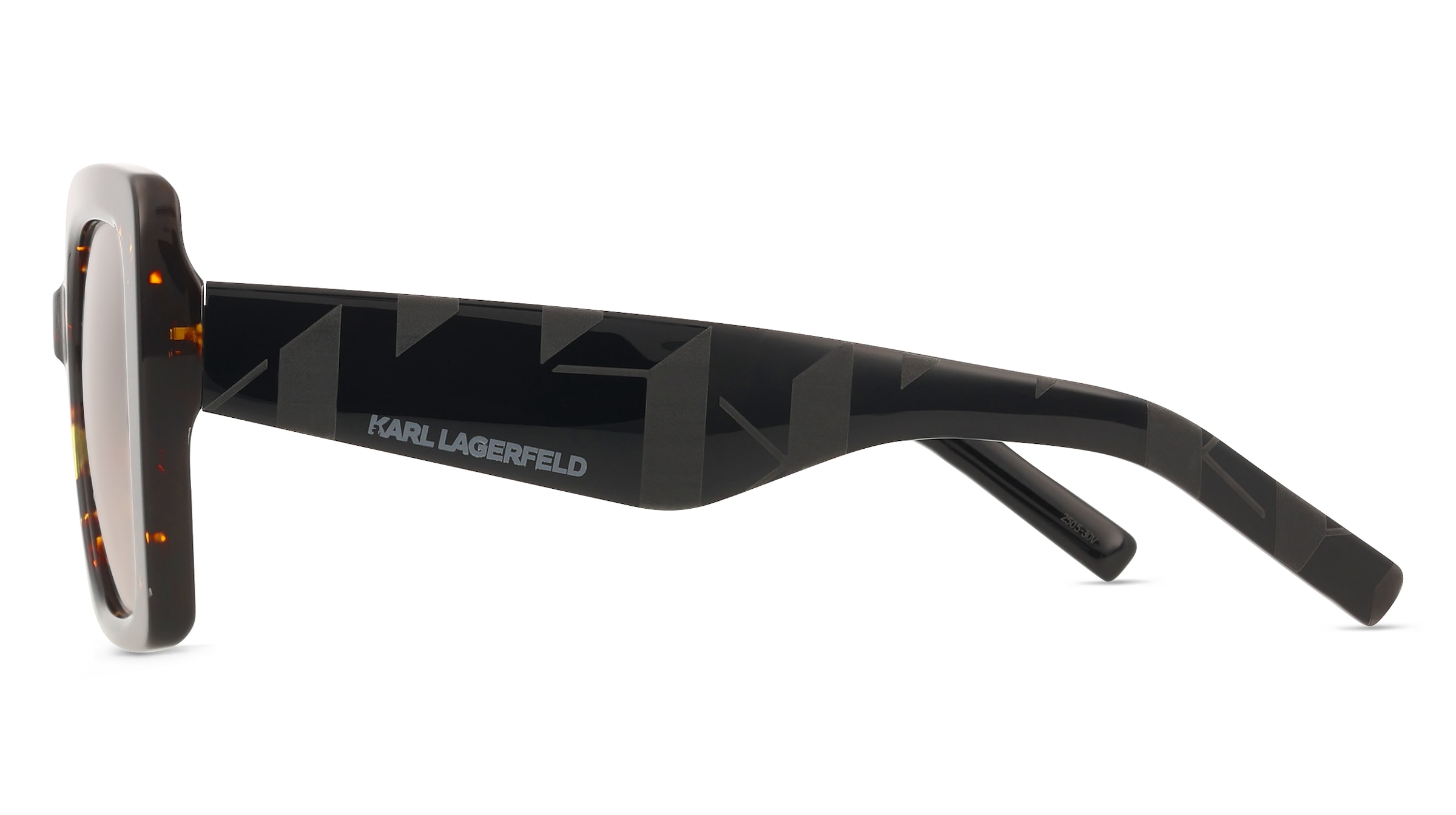 Thumbnail - Karl Lagerfeld KL6203S Damen-Sonnenbrille Vollrand Eckig Acetat-Gestell, braun