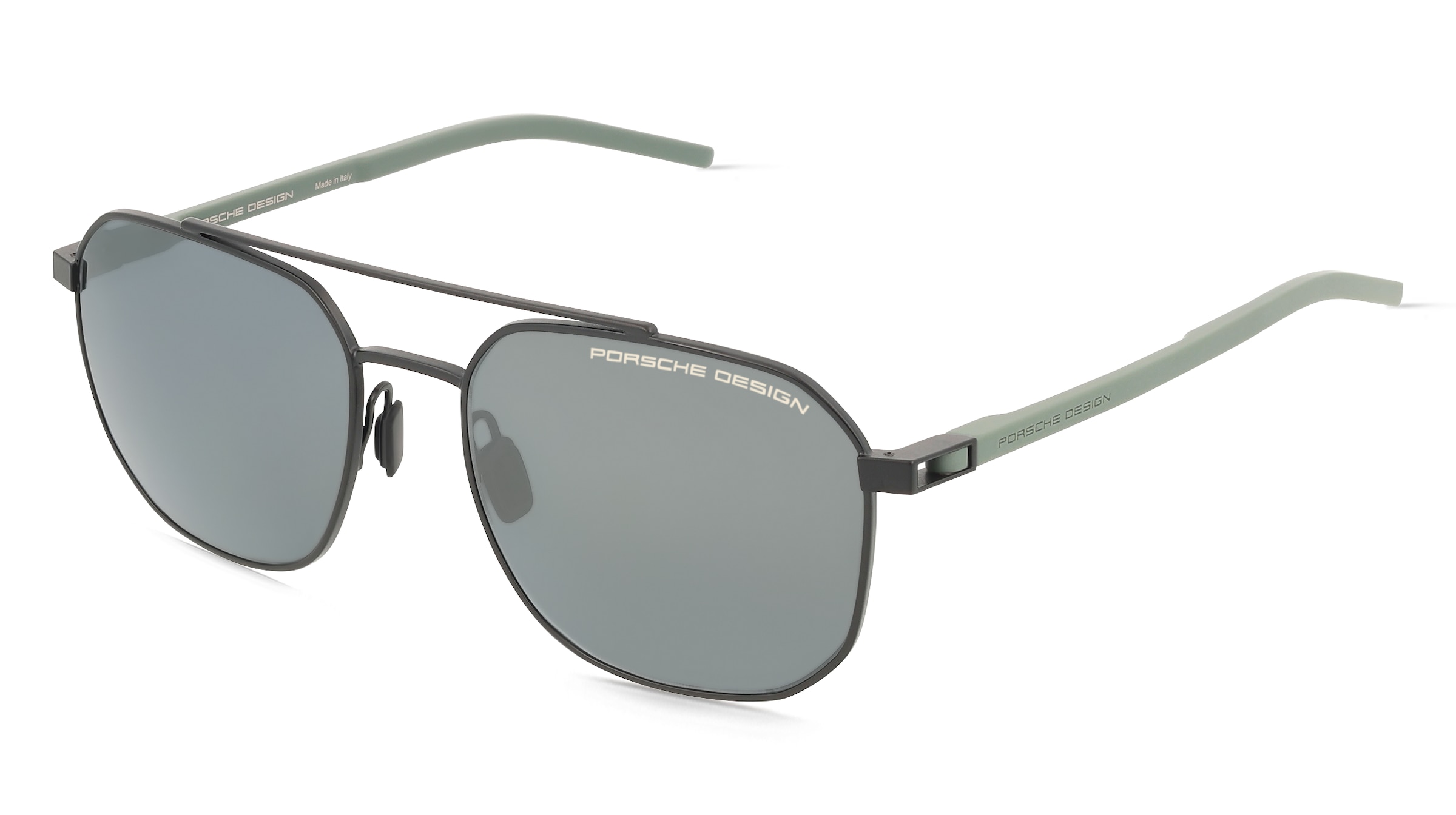 Porsche Design P8988 Herren-Sonnenbrille Vollrand Pilot Metall-Gestell, Schwarz