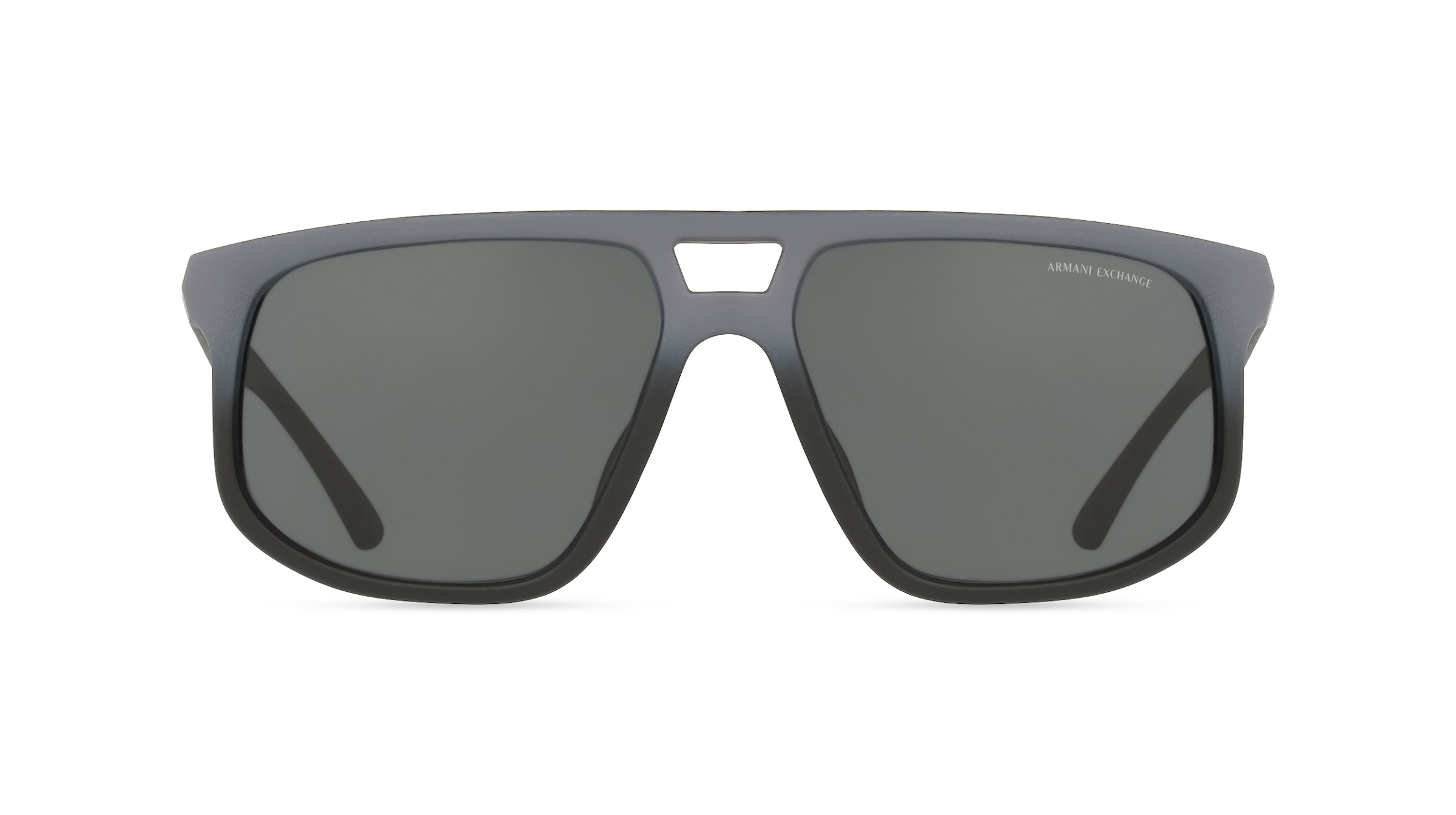 Emporio Armani 0AX4161SU Herren-Sonnenbrille Vollrand Pilot Kunststoff-Gestell, grau