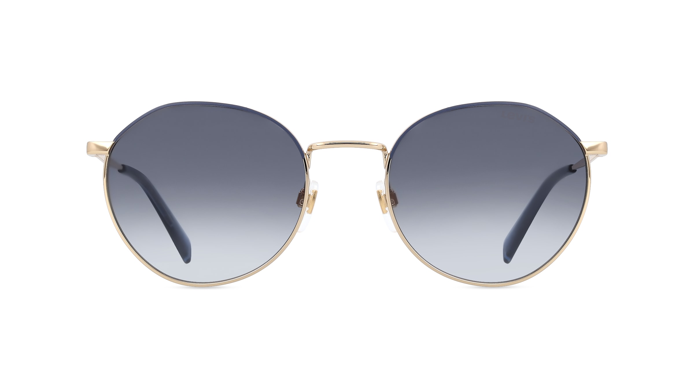 Levi's LV 1028/S Unisex-Sonnenbrille Vollrand Rund Metall-Gestell, gold