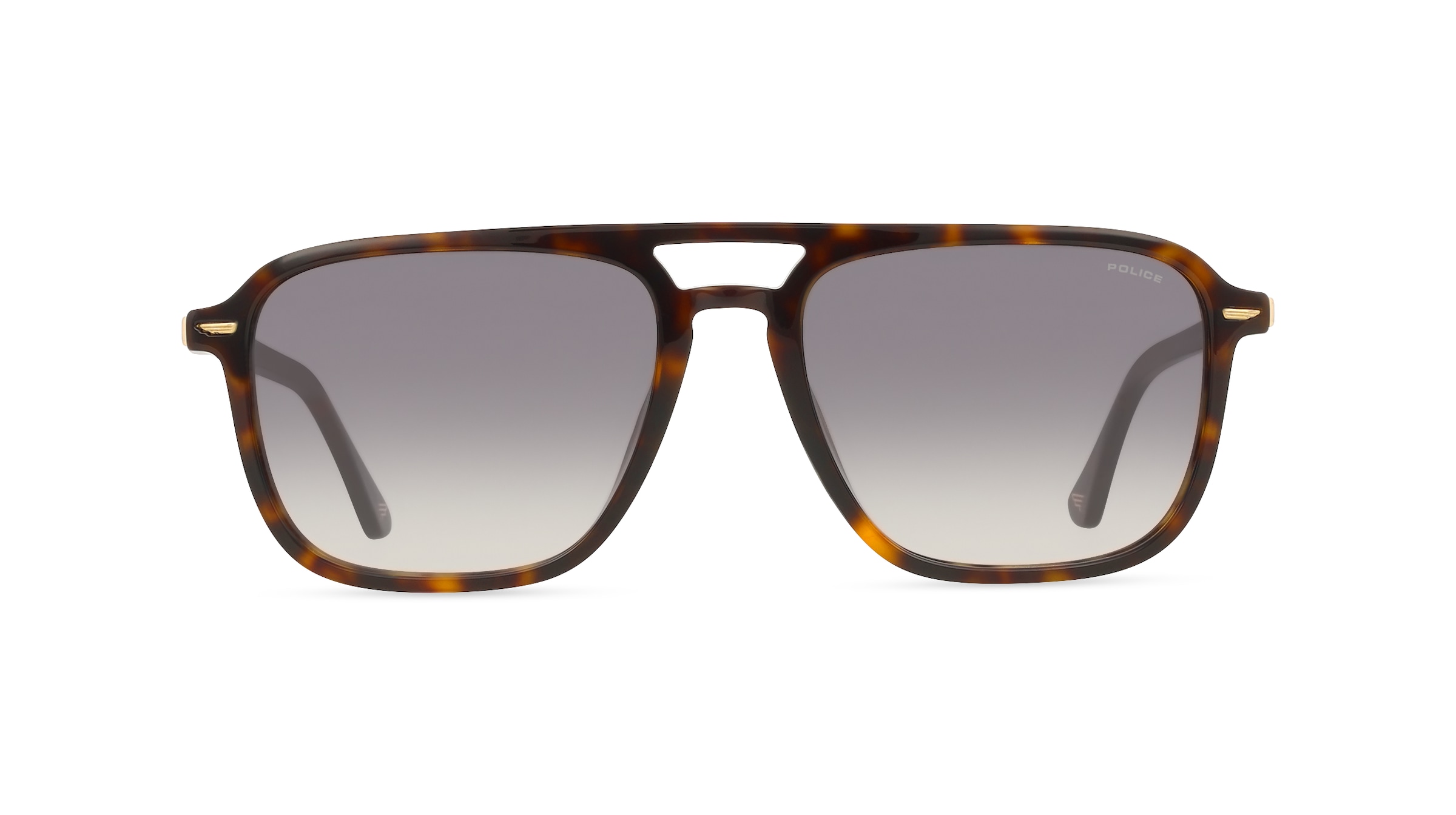 Police SPLR78 Herren-Sonnenbrille Vollrand Quadratisch Kunststoff-Gestell, braun