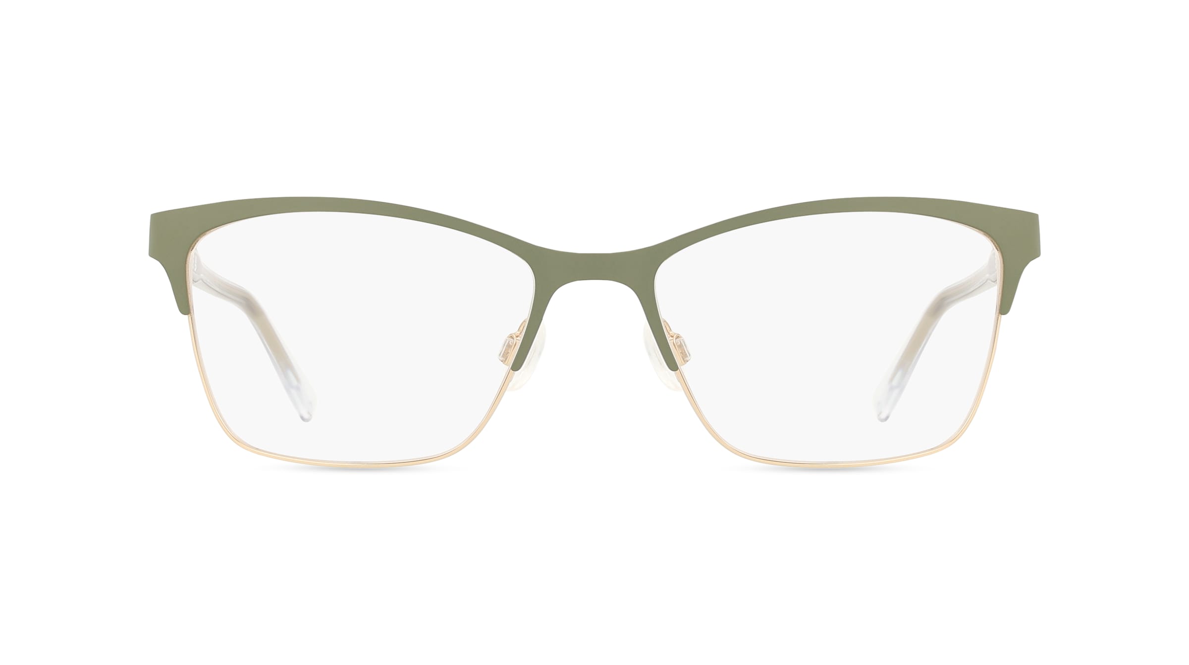 DKNY DK3008 Damen-Brille inkl. Gläser Vollrand Eckig Metall-Gestell 53mm/16mm/145mm, grün