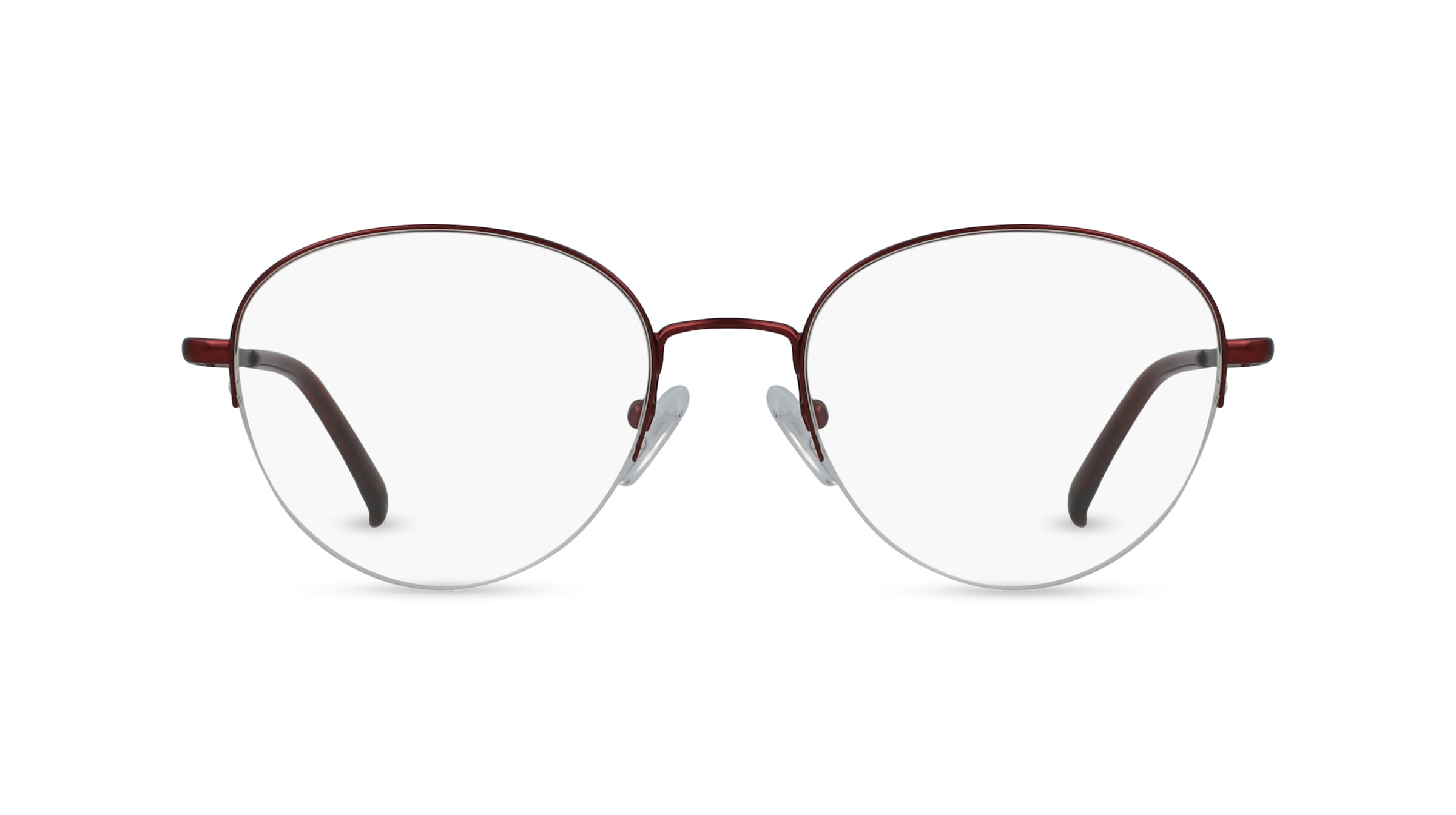 Fielmann BD 461 CL Damen-Brille inkl. Gläser Nylor Oval Edelstahl-Gestell 50mm/18mm/135mm, rot