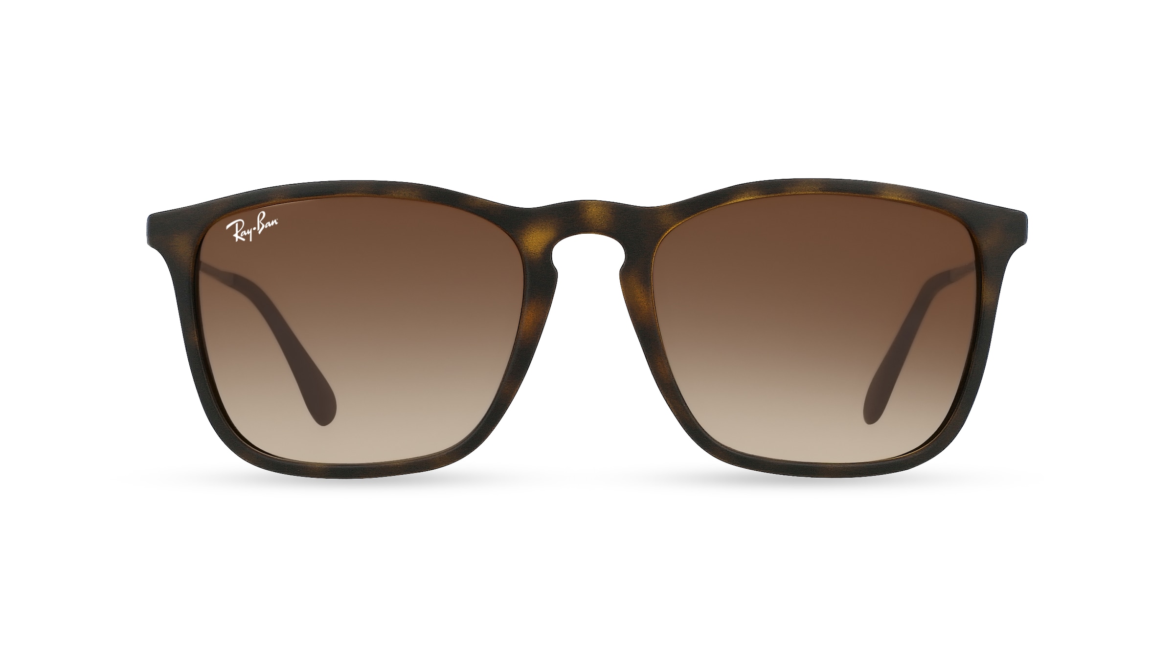 Ray-Ban RB 4187 CHRIS Herren-Sonnenbrille Vollrand Eckig Kunststoff-Gestell, braun