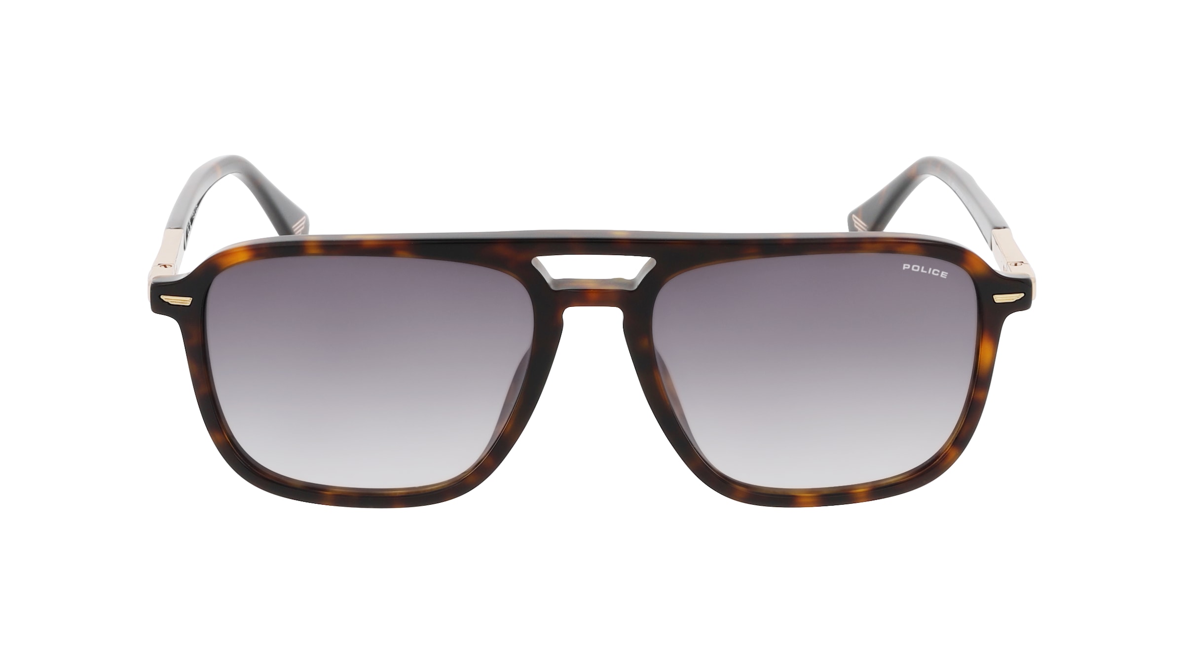 Police SPLR78 Herren-Sonnenbrille Vollrand Eckig Kunststoff-Gestell, braun