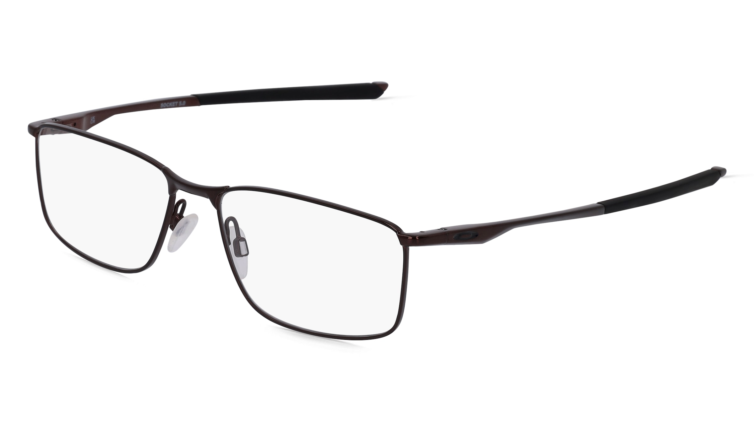 Oakley OX3217 Herren-Brille inkl. Gläser Vollrand Eckig Metall-Gestell 53/17/136, Braun