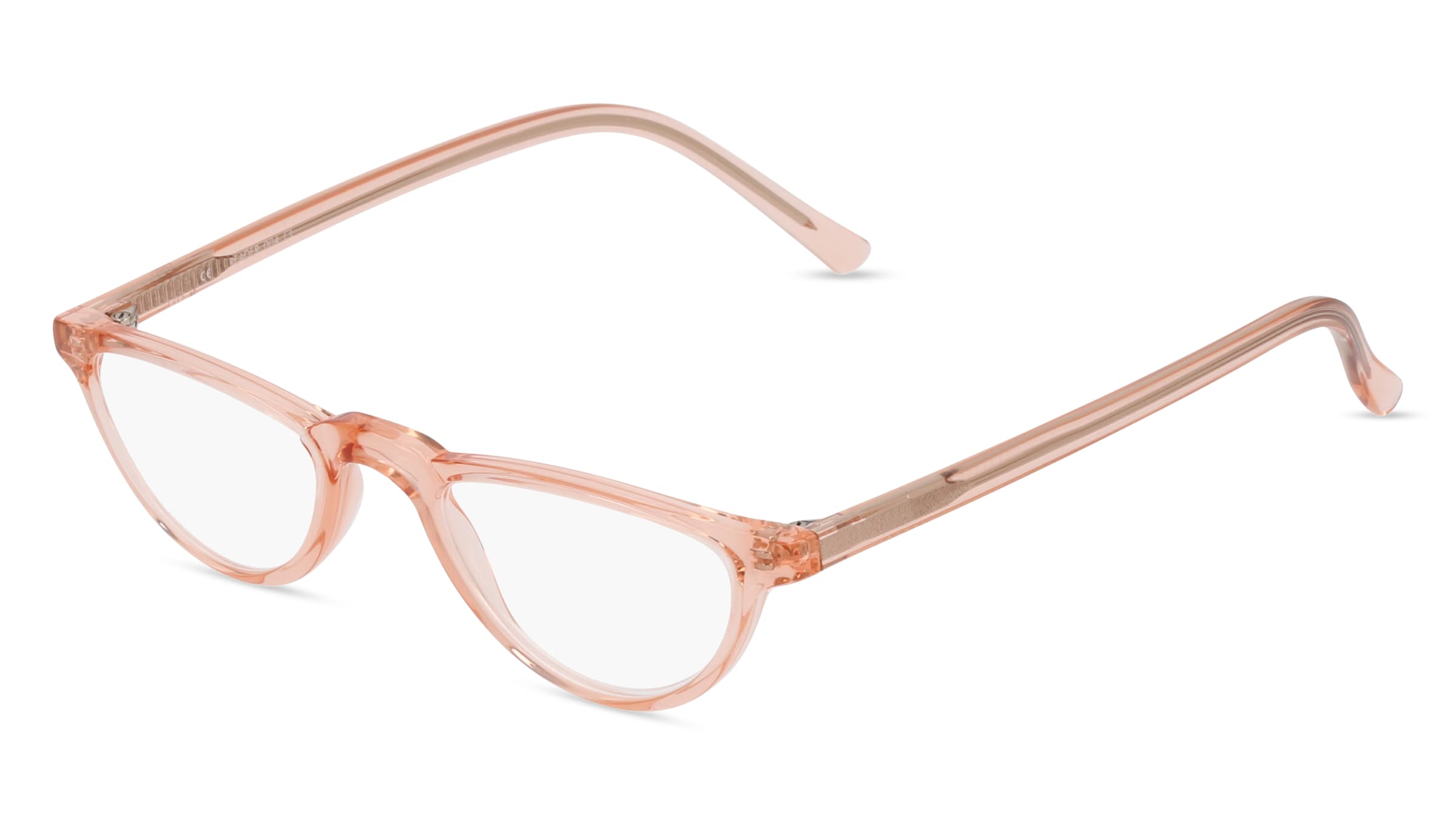 Fielmann READER 004 Unisex-Fertiglesebrille Vollrand Quadratisch Propionat-Gestell, Pink