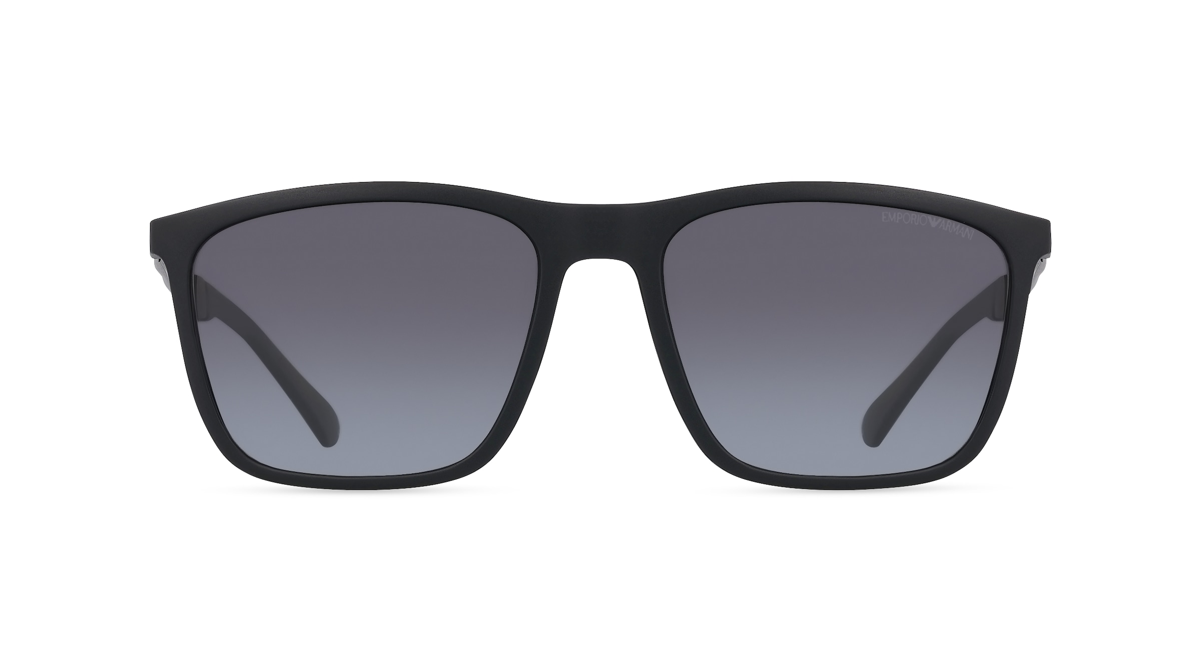 Emporio Armani EA4150 Herren-Sonnenbrille Vollrand Eckig Kunststoff-Gestell, schwarz