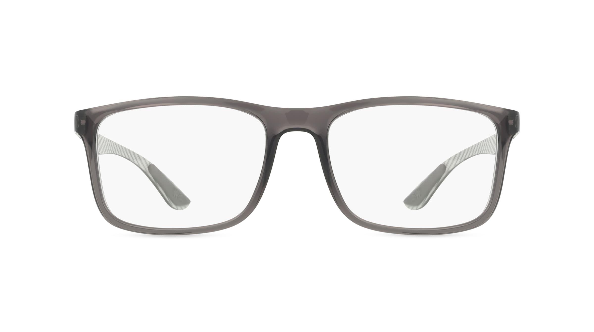 Ray-Ban 0RX8908 Unisex-Brille inkl. Gläser Vollrand Eckig Acetat-Gestell 55mm/18mm/145mm, grau