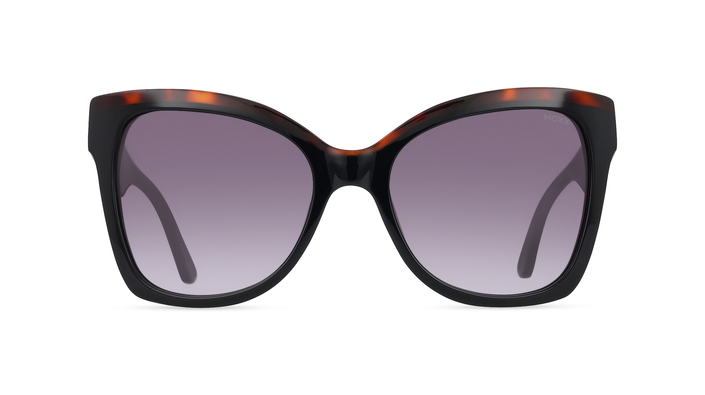 Mexx Eyes 6511 Damen-Sonnenbrille Vollrand Butterfly Kunststoff-Gestell, schwarz