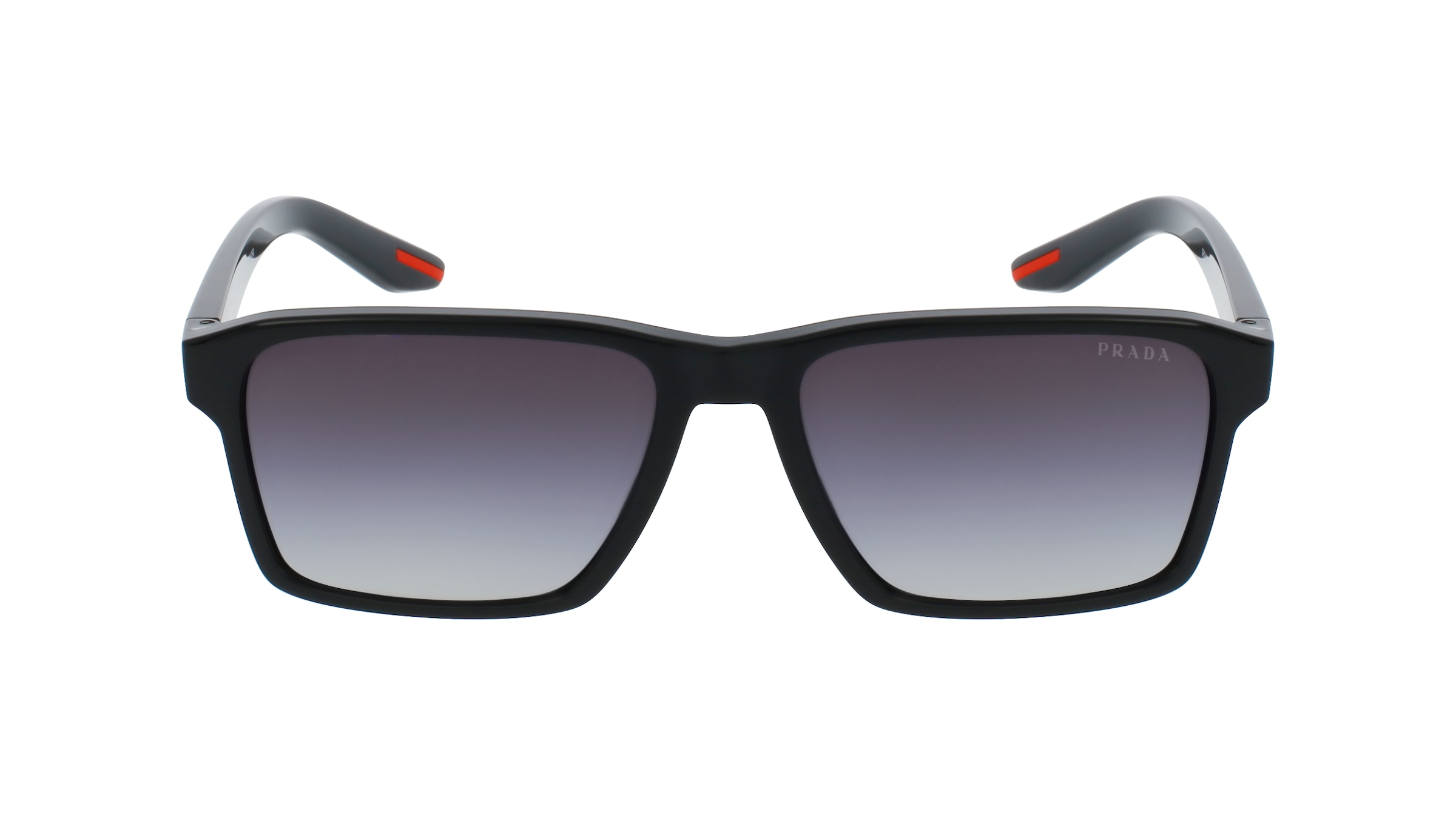 Prada Linea Rossa PS05YS Herren-Sonnenbrille Vollrand Eckig Kunststoff-Gestell, schwarz