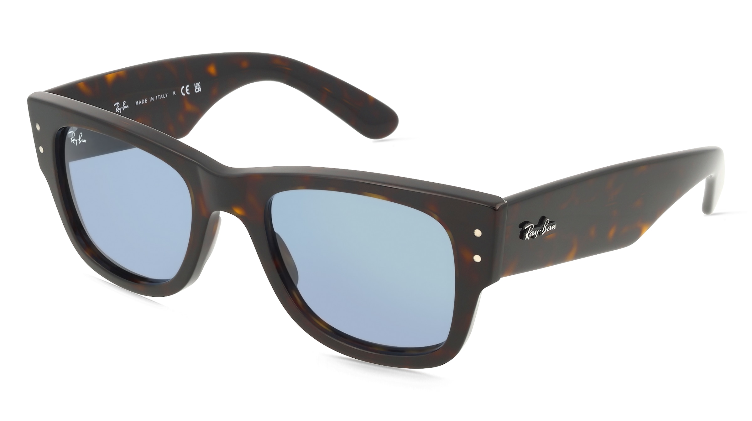 Ray-Ban RB0840S Unisex-Sonnenbrille Vollrand Quadratisch Kunststoff-Gestell, Havanna