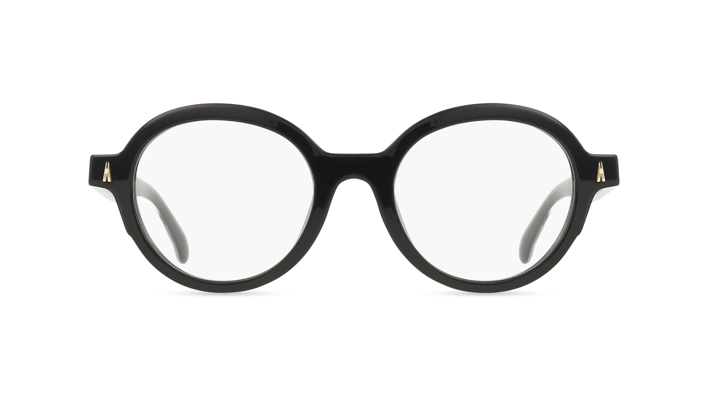 Moncler ME2005 Unisex-Brille inkl. Gläser Vollrand Rund Bio-Acetat-Gestell 49mm/21mm/145mm, Schwarz