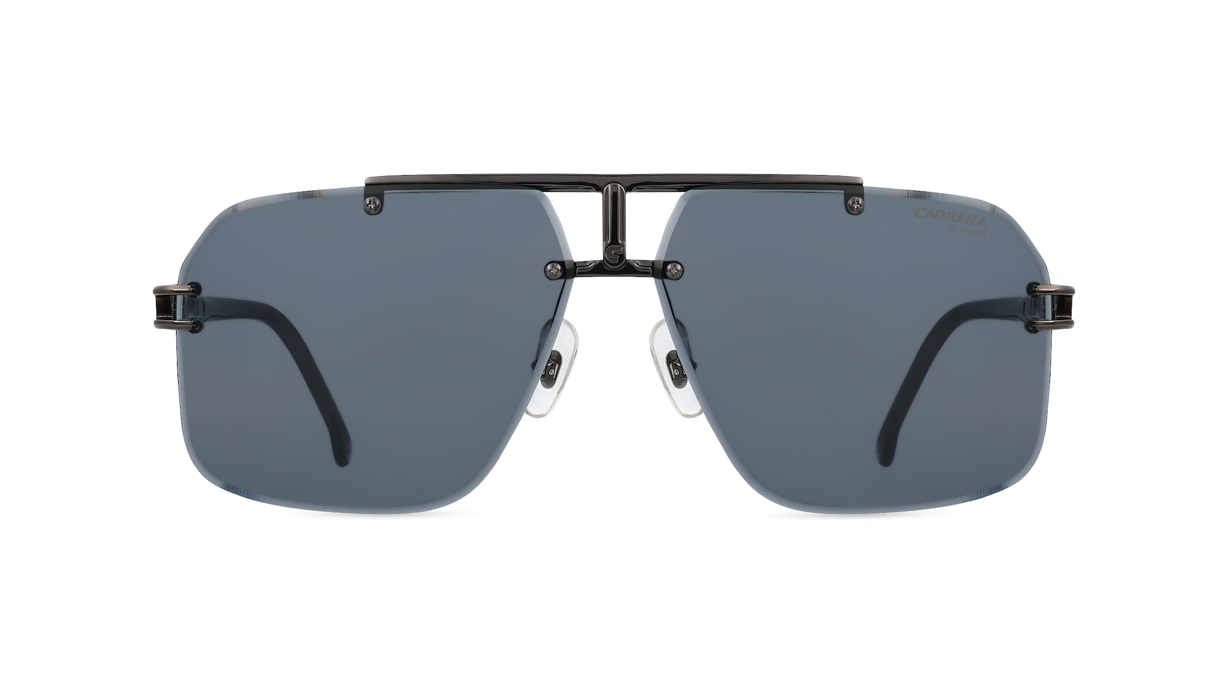 Carrera 1054/S Herren-Sonnenbrille Vollrand Pilot Metall-Gestell, schwarz