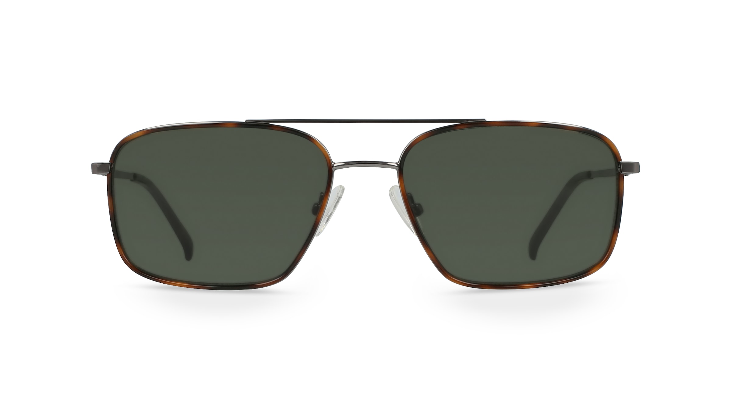 Fielmann BD 429 SUN CL Herren-Sonnenbrille Vollrand Eckig Edelstahl-Gestell, braun