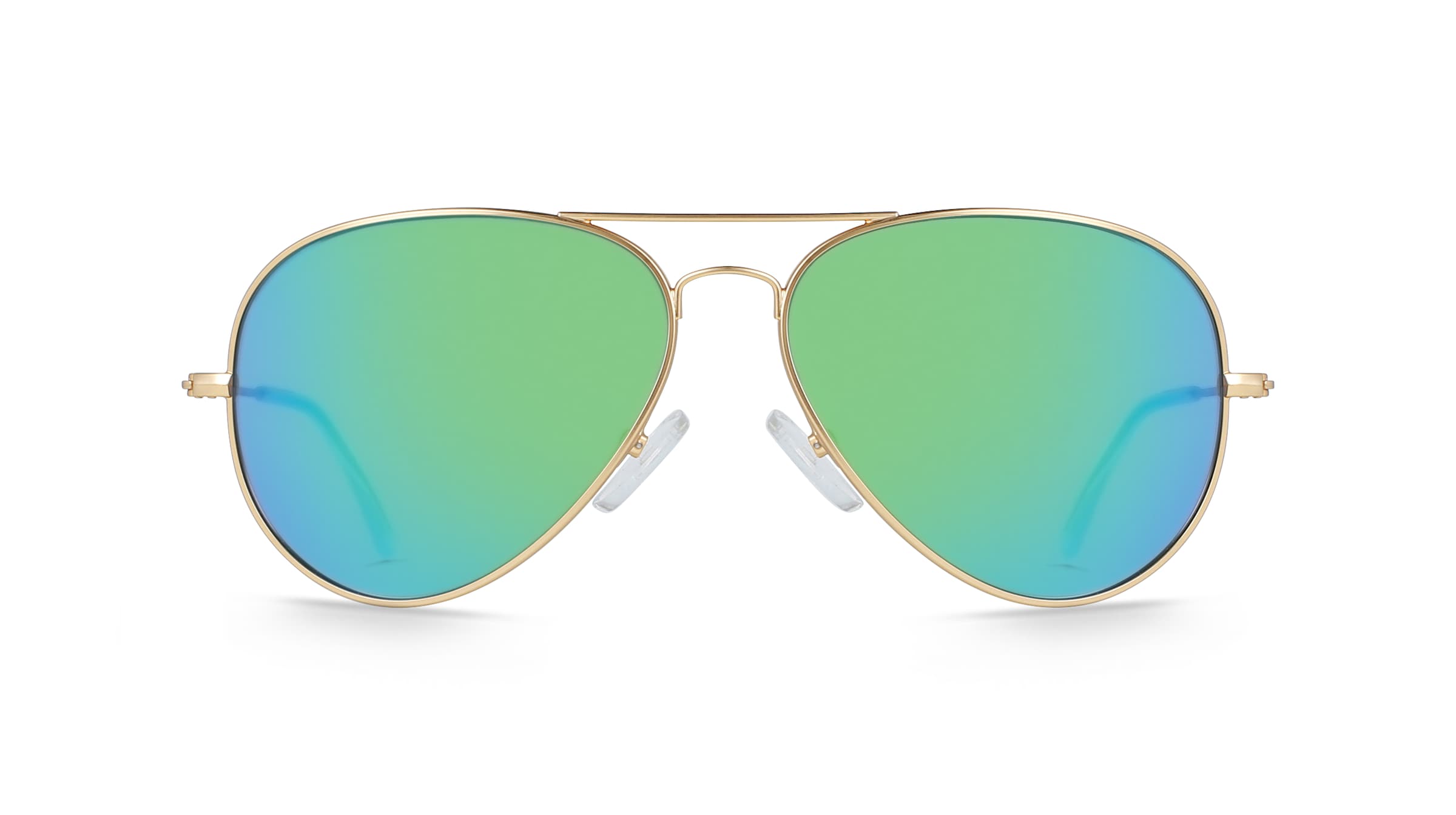 Fielmann BD 277 SUN CL Unisex-Sonnenbrille Vollrand Pilot Edelstahl-Gestell, gold