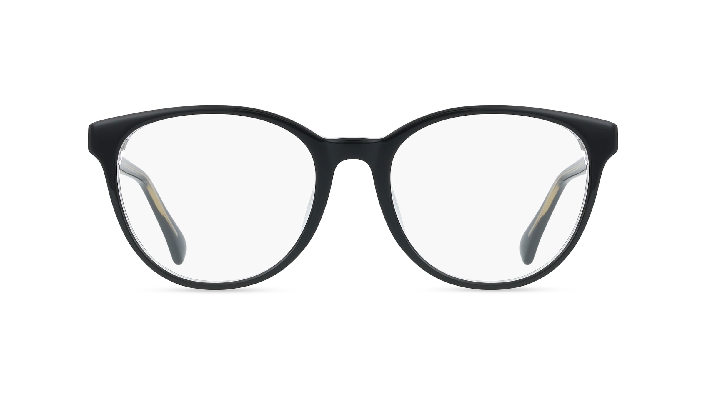 Ralph 0RA7188U Damen-Brille inkl. Gläser Vollrand Rund Acetat-Gestell 54/18/145, Schwarz