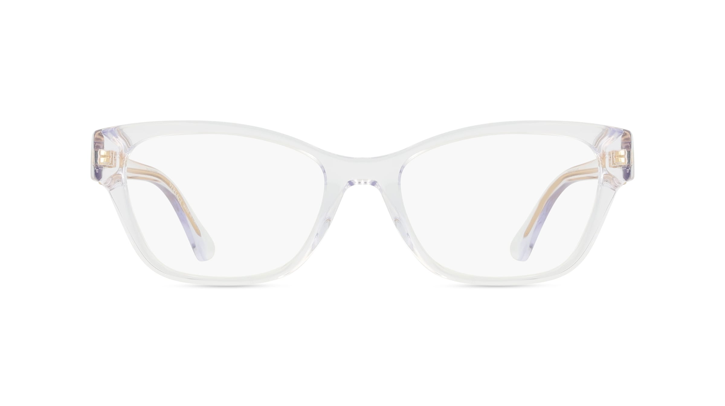 Versace VE3344 Damen-Brille inkl. Gläser Vollrand Butterfly Acetat-Gestell 52mm/16mm/140mm, transparent