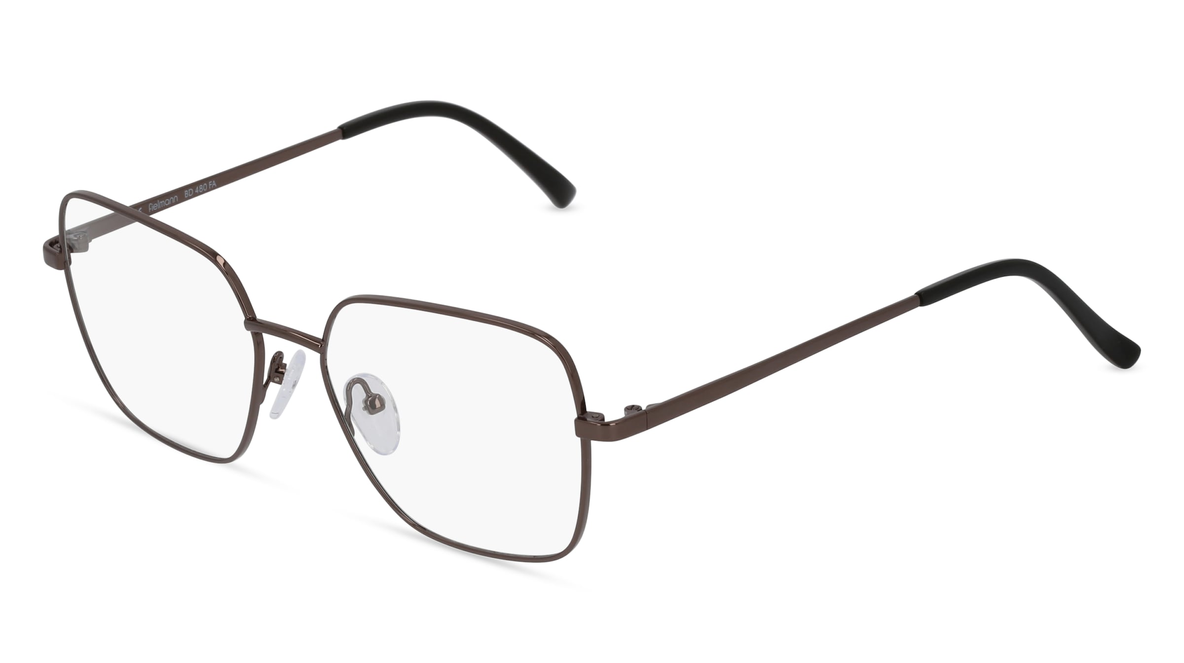 Fielmann BD 480 FA Damen-Brille inkl. Gläser Vollrand Quadratisch Edelstahl-Gestell 54/16/140, Grau
