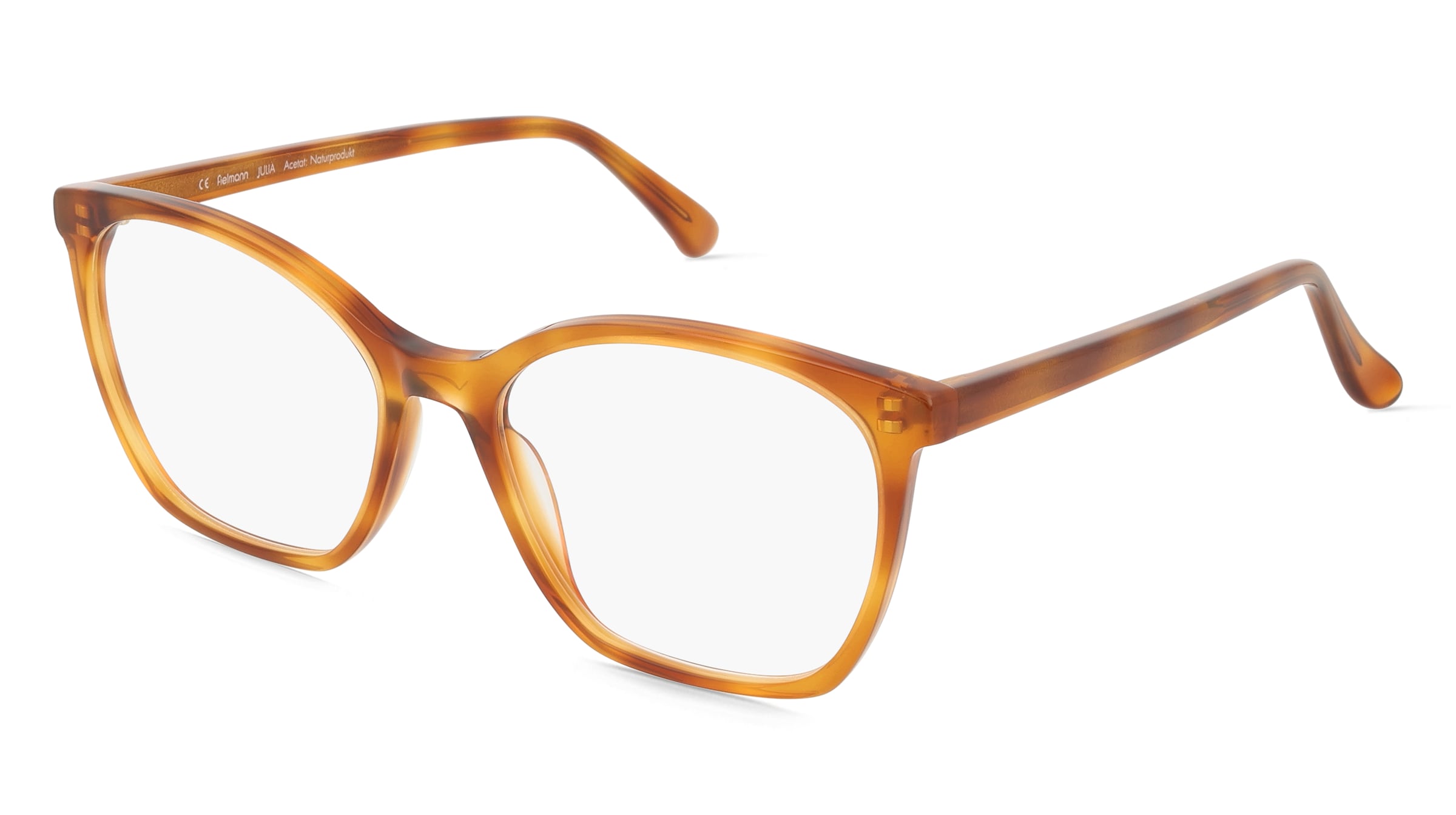 Fielmann ABC 085 FA JULIA Damen-Brille inkl. Gläser Vollrand Butterfly Acetat-Gestell 54/17/140, Havanna