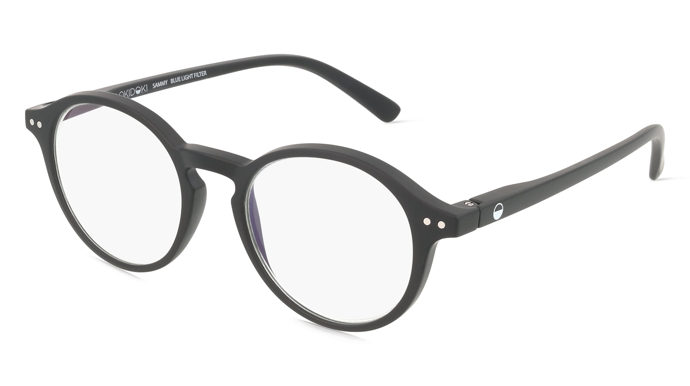OKIDOKI SAMMY Reader Unisex-Fertiglesebrille Vollrand Panto Kunststoff-Gestell, Schwarz