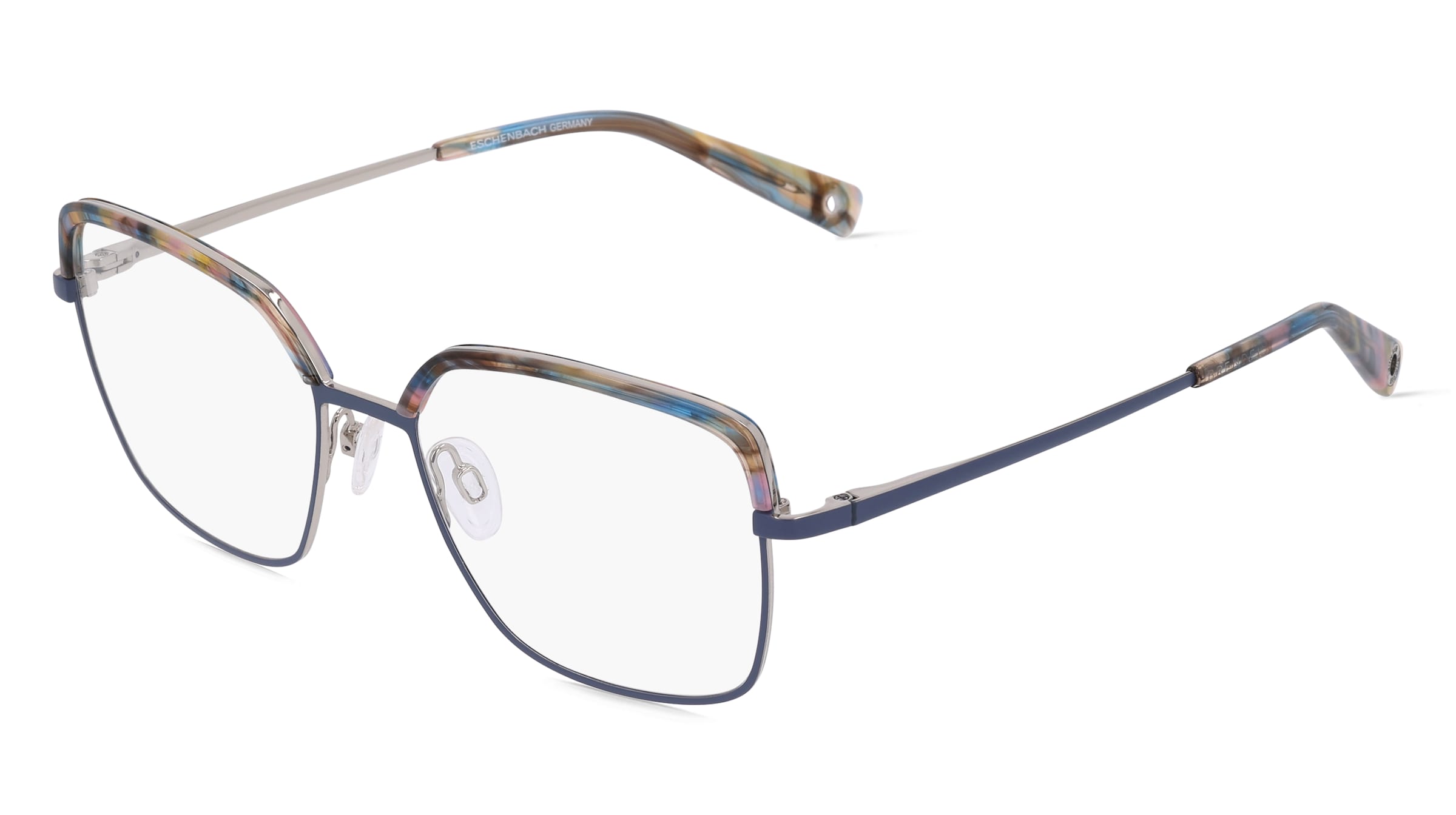 Brendel eyewear 902409 Damen-Brille inkl. Gläser Vollrand Quadratisch Kunststoff-Gestell 54/18/140, Blau