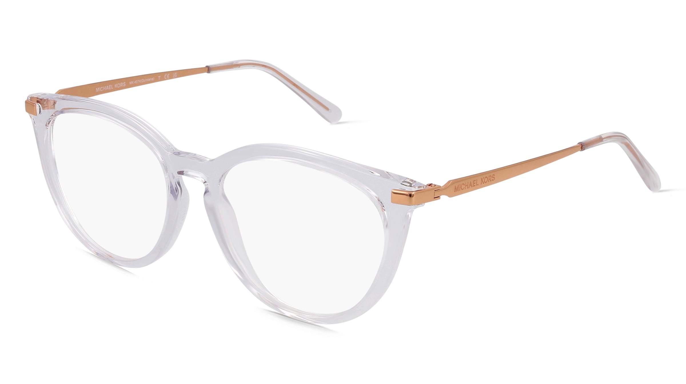 Michael Kors MK4074 Damen-Brille inkl. Gläser Vollrand Quadratisch Kunststoff-Gestell 51/16/140, Weiß