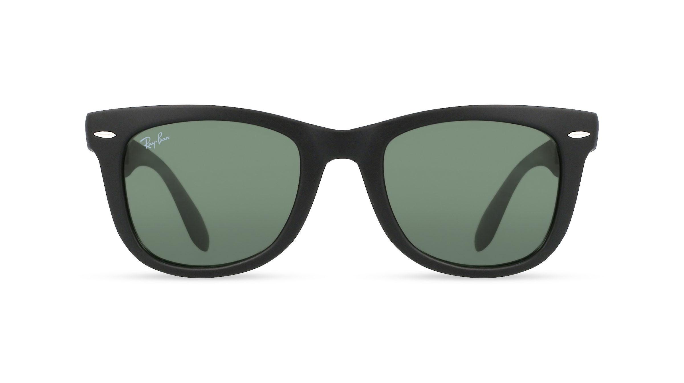 Ray-Ban RB 4105 FOLDING WAYFARER Herren-Sonnenbrille Vollrand Eckig Kunststoff-Gestell, schwarz