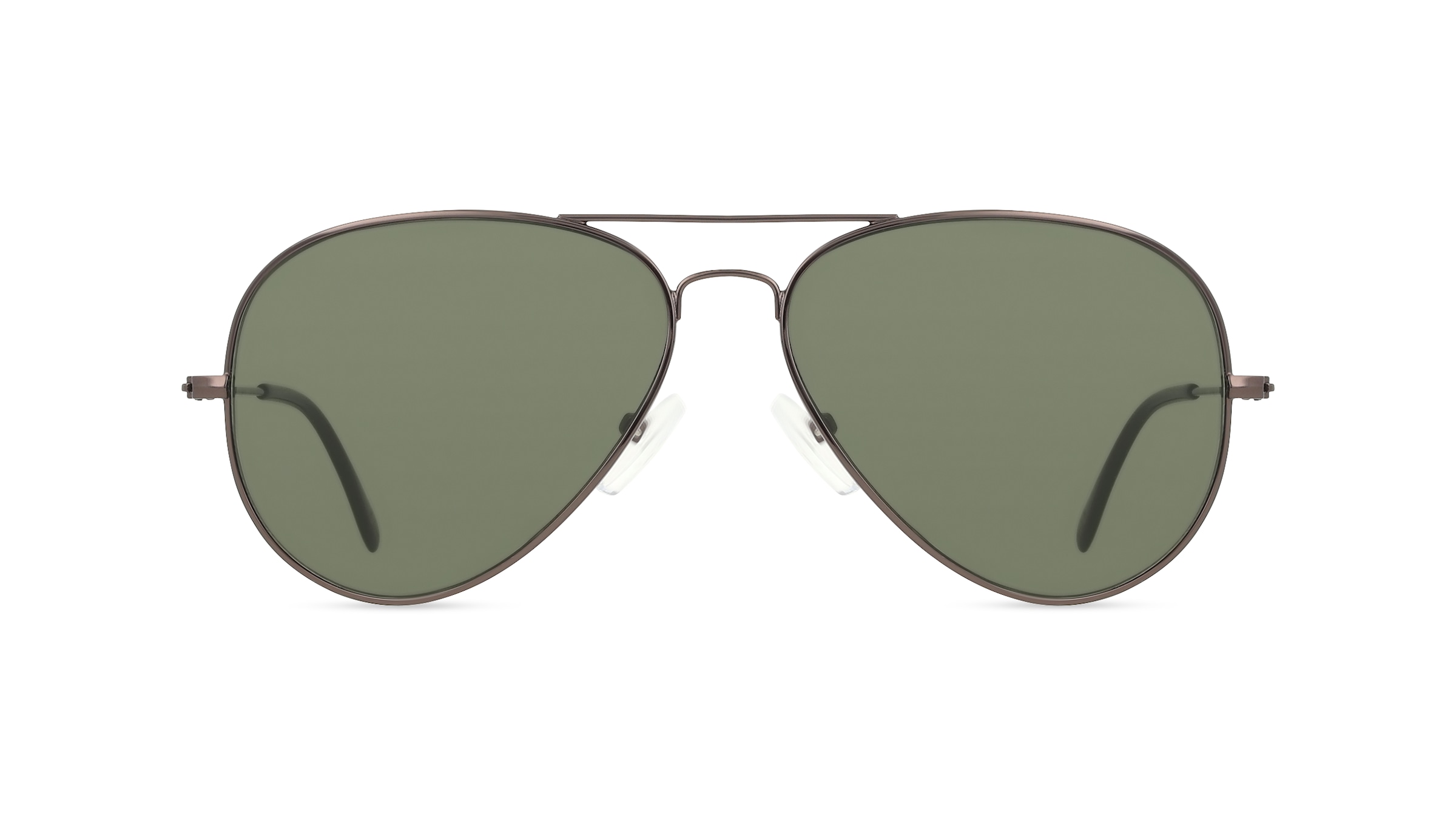 Fielmann BD 277 SUN CL Unisex-Sonnenbrille Vollrand Pilot Edelstahl-Gestell, grau