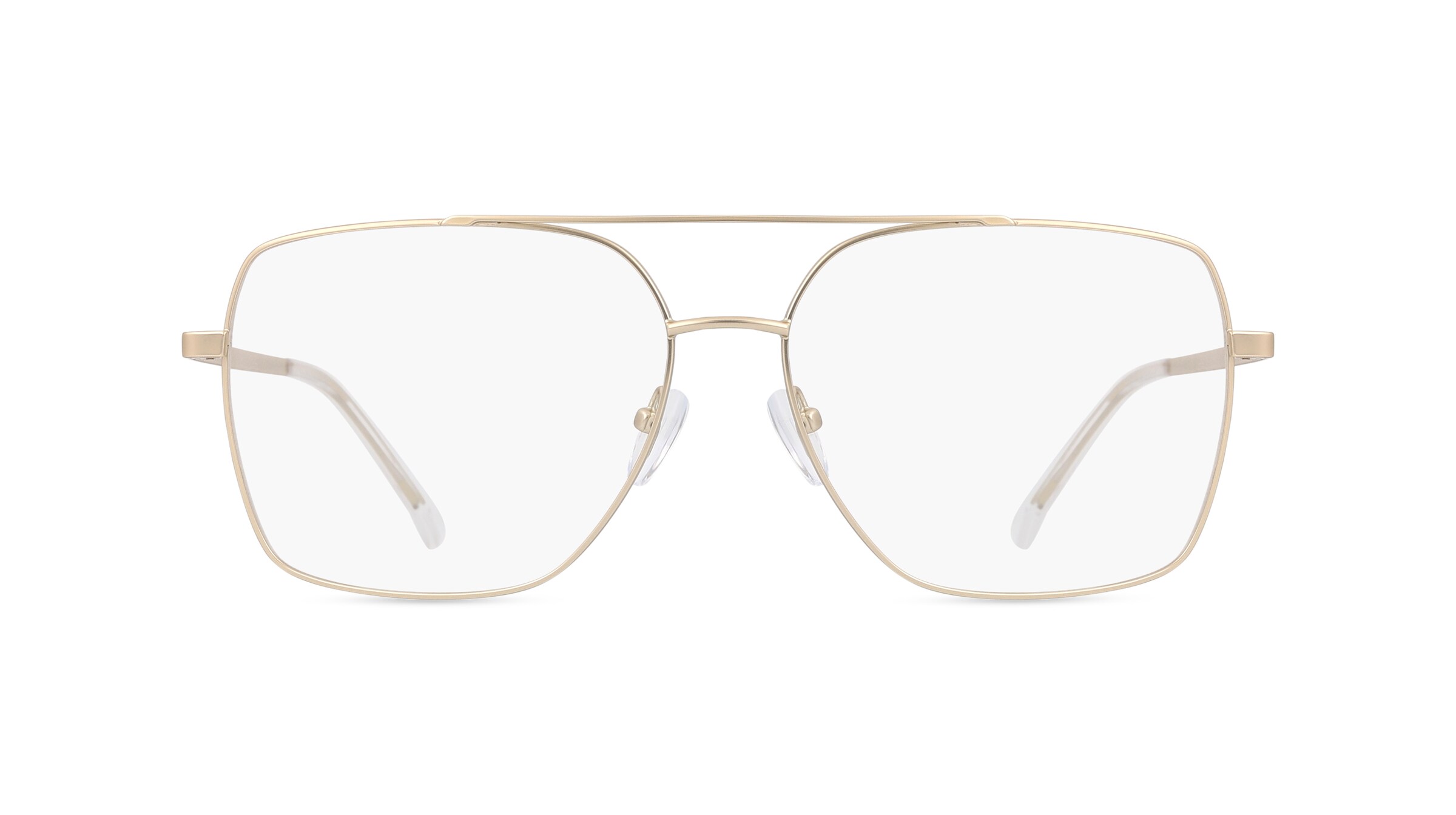 Fielmann BD 557 FA VIKTOR Herren-Brille inkl. Gläser Vollrand Eckig Edelstahl-Gestell 61mm/15mm/150mm, gold