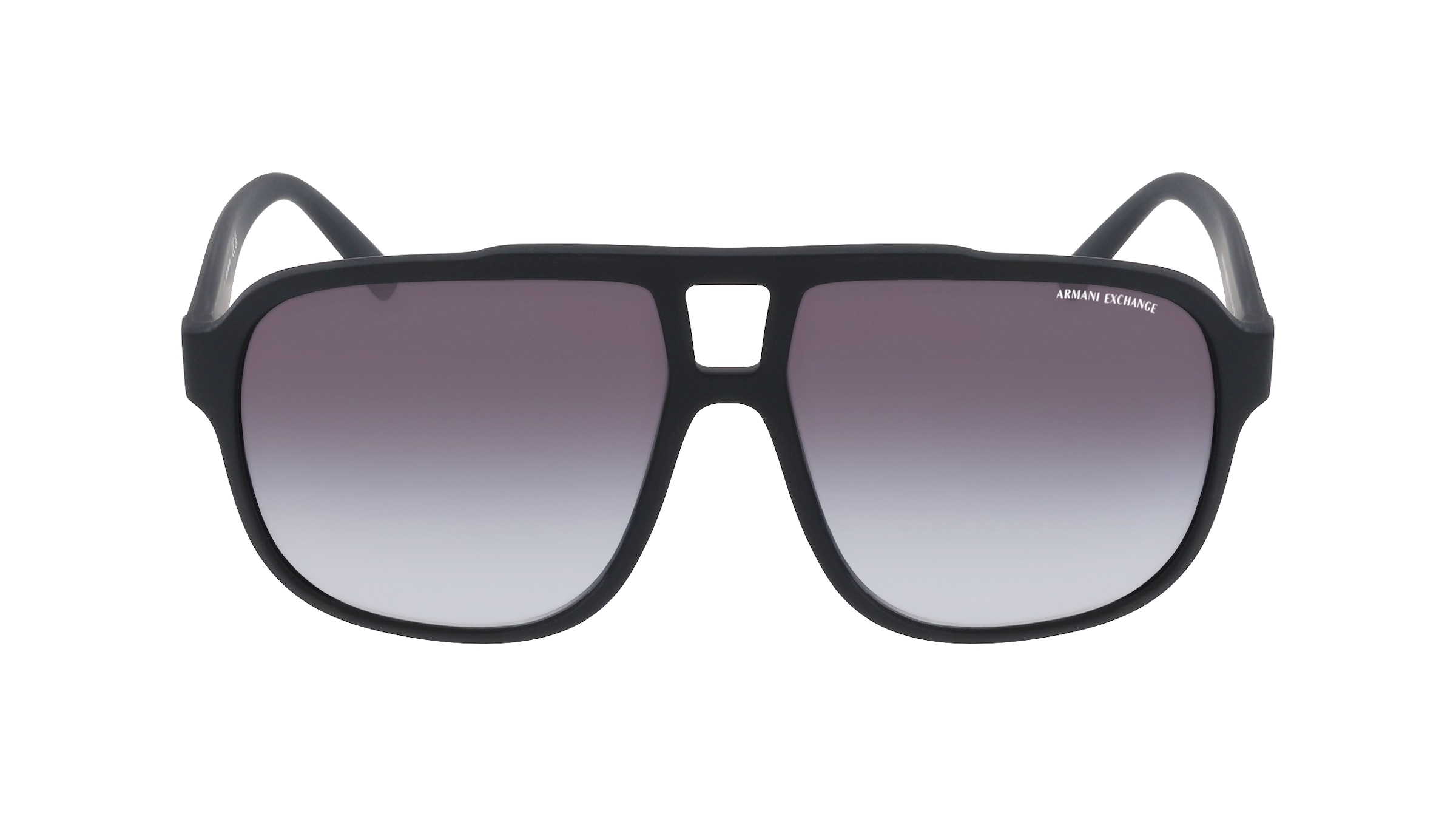 Emporio Armani AX4104S Herren-Sonnenbrille Vollrand Eckig Kunststoff-Gestell, Schwarz