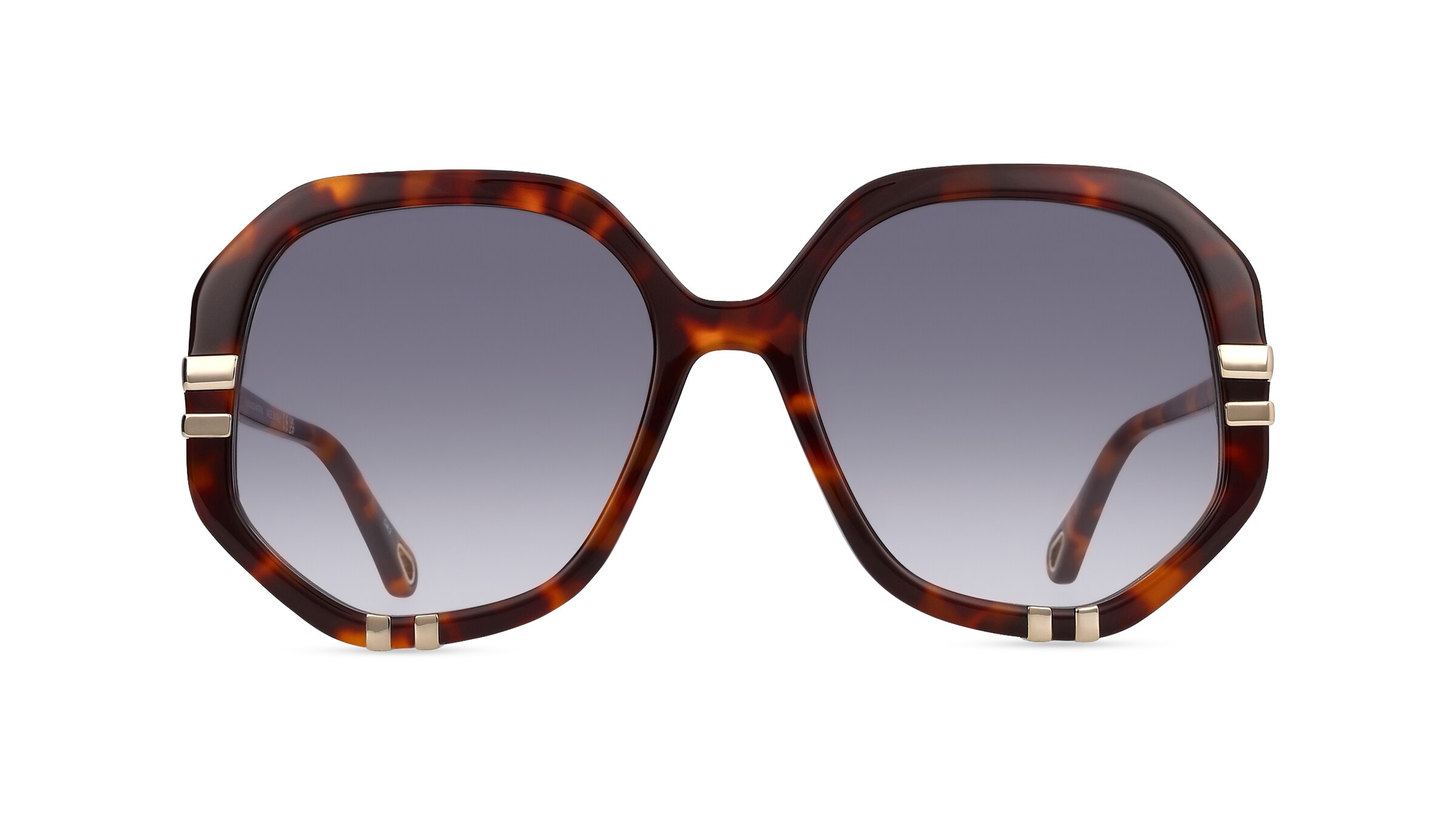 Chloé CH0105S Unisex-Sonnenbrille Vollrand Achteckig Bio-Acetat-Gestell, braun