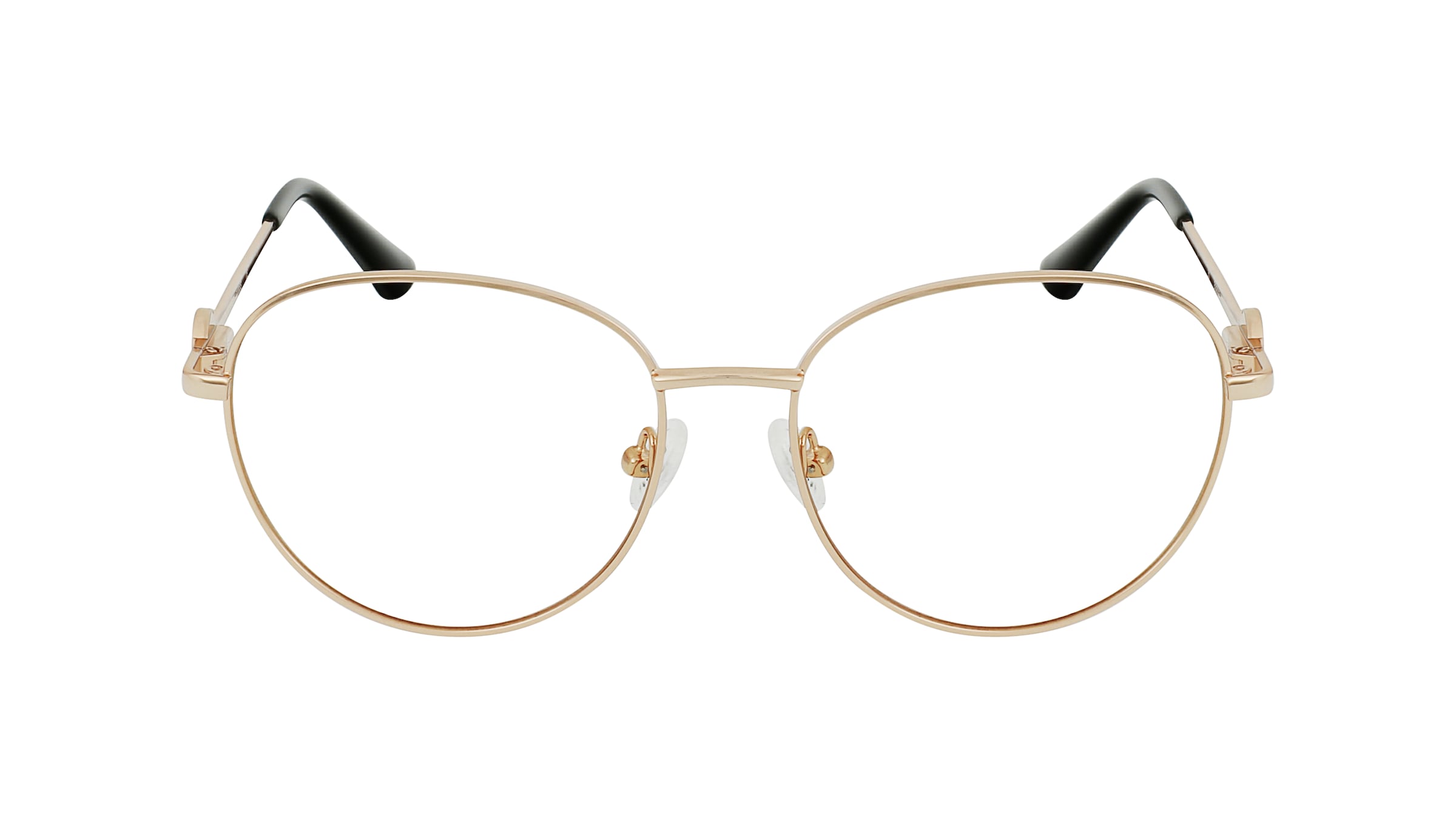 Guess GU2756 Unisex-Brille inkl. Gläser Vollrand Rund Metall-Gestell 53mm/17mm/140mm, gold