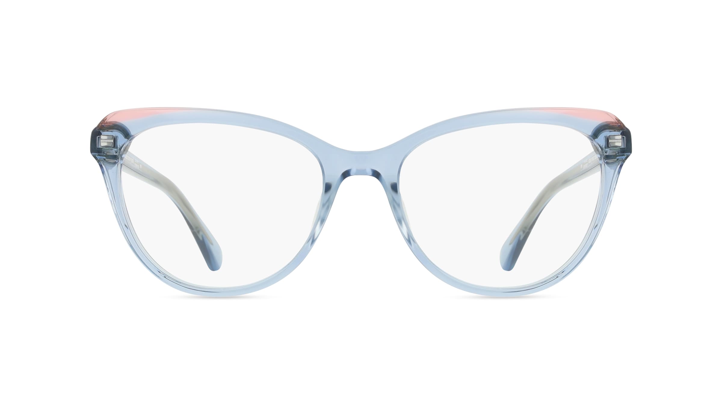 Kate Spade CHANTELLE Damen-Brille inkl. Gläser Vollrand Cateye Acetat-Gestell 52mm/16mm/140mm, blau