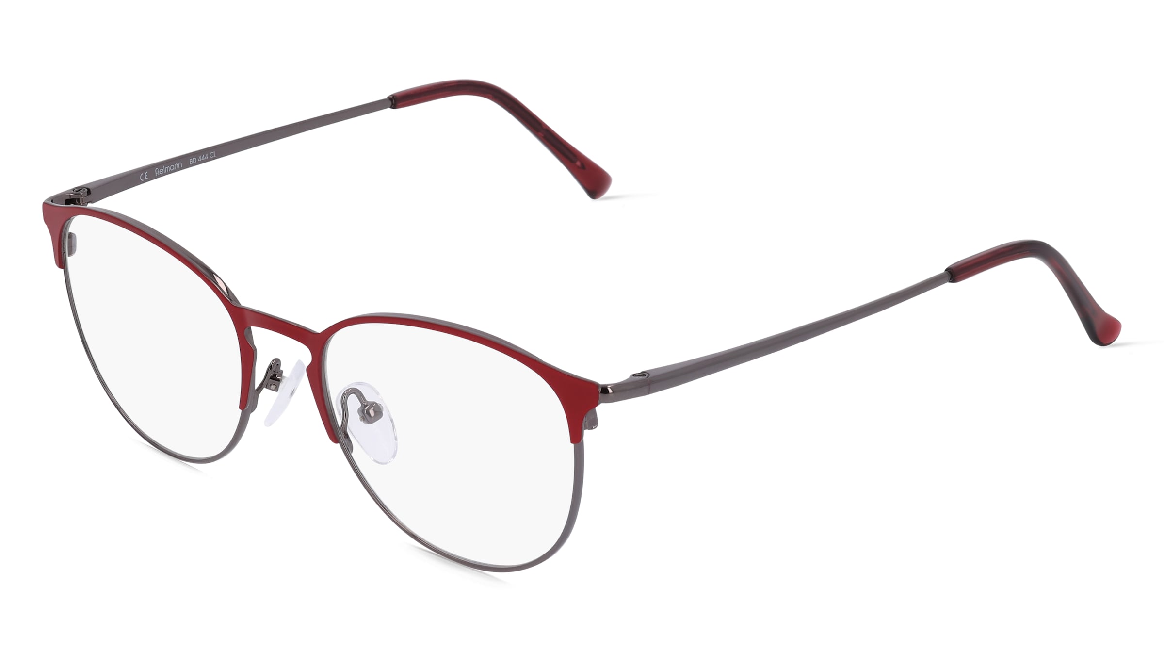 Fielmann BD 444 CL Damen-Brille inkl. Gläser Vollrand Panto Edelstahl-Gestell 51/18/140, Grau