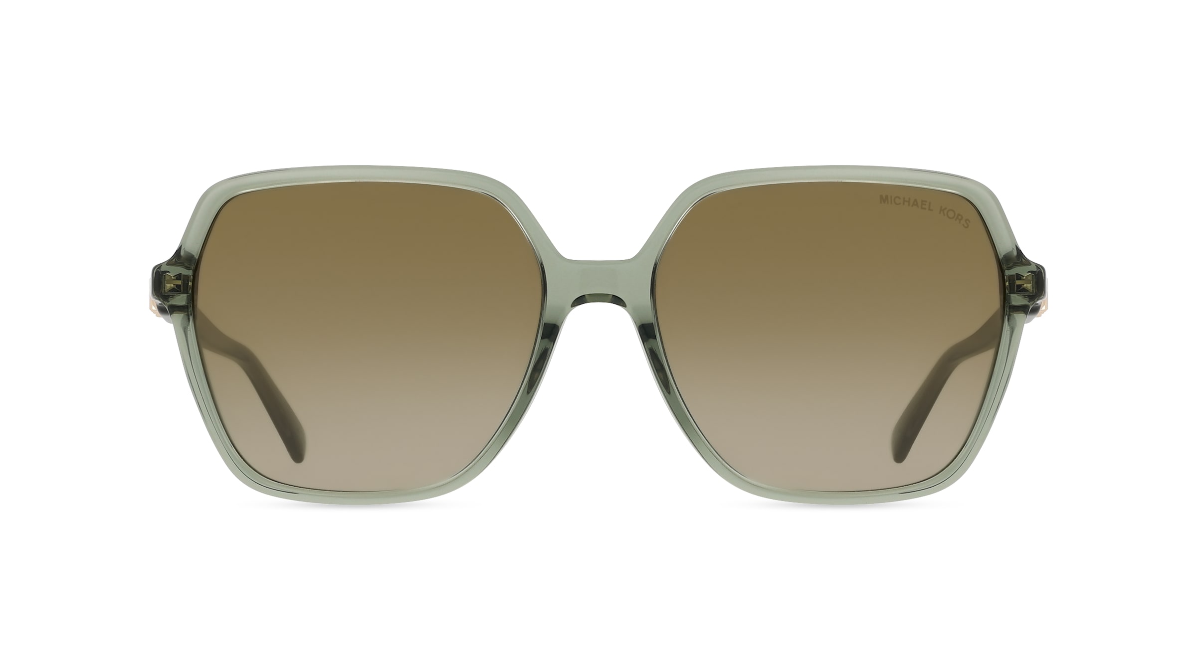 Michael Kors MK2196U Damen-Sonnenbrille Vollrand Eckig Acetat-Gestell, grün