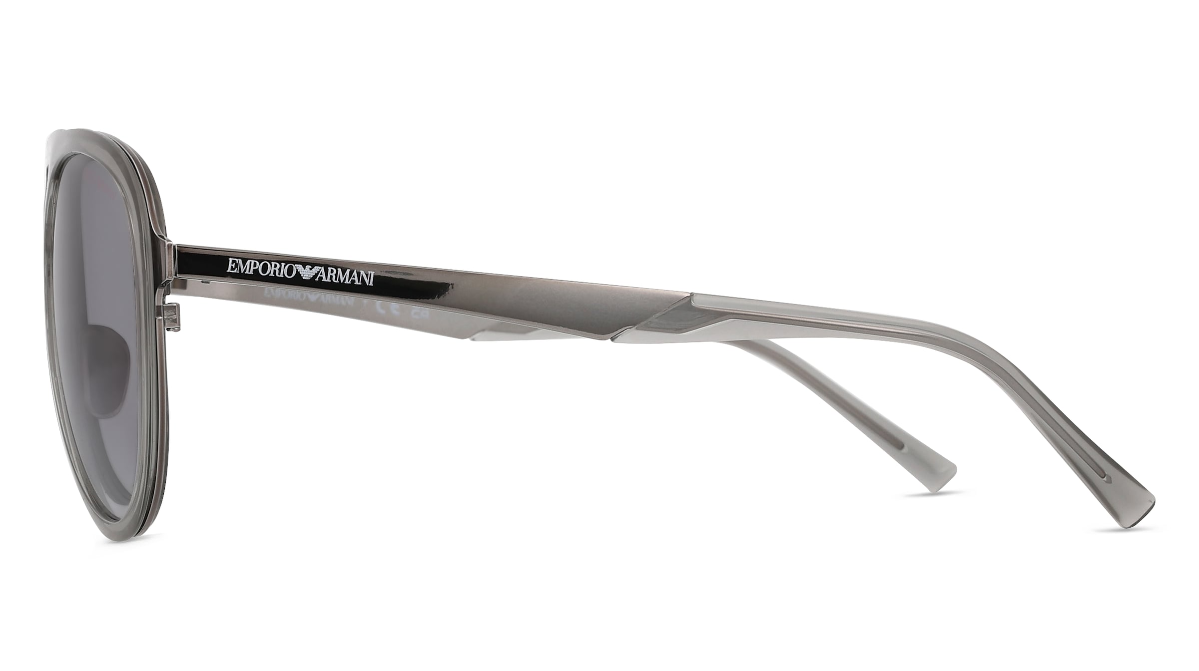 Thumbnail - Emporio Armani EA2145 Herren-Sonnenbrille Vollrand Pilot Metall-Gestell, grau