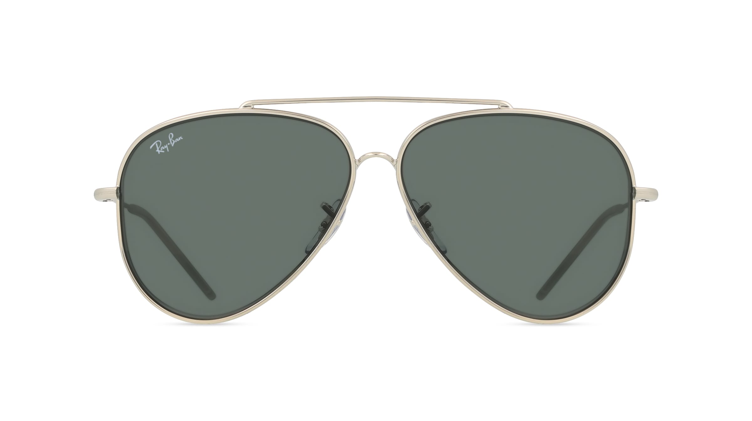 Ray-Ban RBR0101S Unisex-Sonnenbrille Vollrand Pilot Metall-Gestell, silber