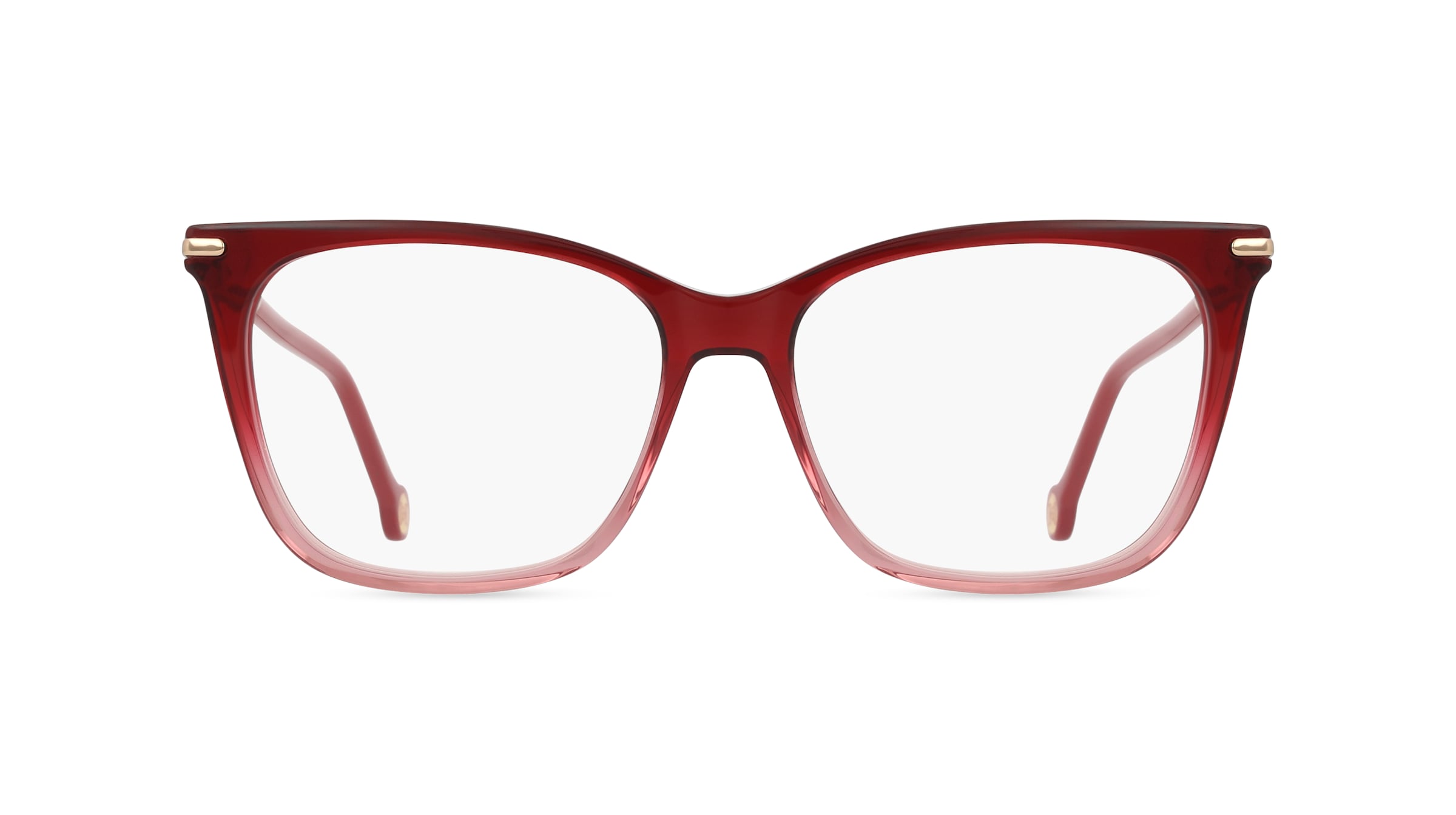 Carolina Herrera 232 Damen-Brille inkl. Gläser Vollrand Eckig Acetat-Gestell 53mm/15mm/140mm, rot